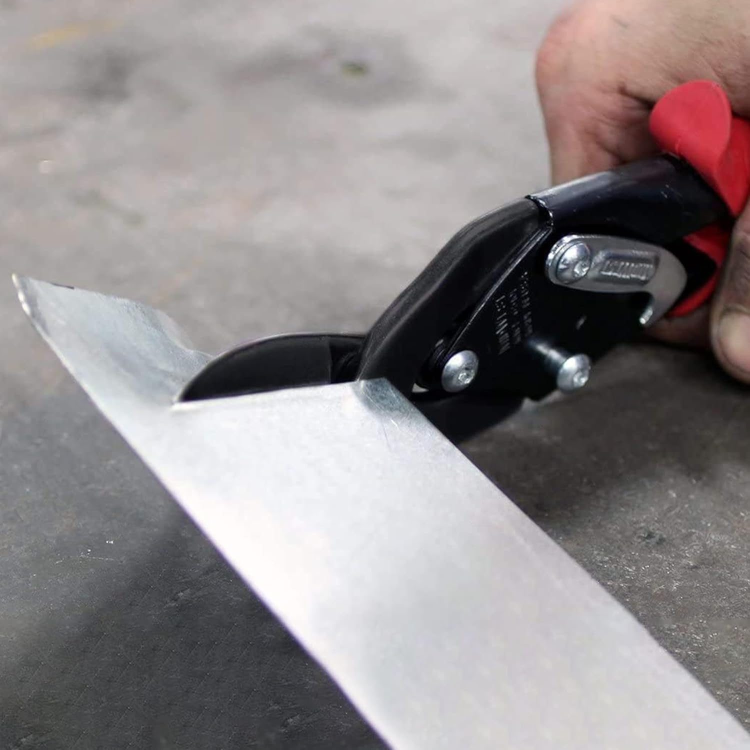 Midwest Tool & Cutlery Blackout Series Aviation Snip - Left Cut Offset Tin Cutting Shears with Forged Blade & KUSH'N-POWER Comfort Grips - MWT-6510LO image number 5