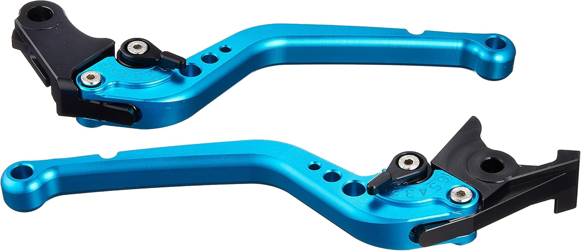 Bike Parts Center 910150 Billet Levers, Brake Levers, Clutch Levers, Universal Custom Lever Unit Set, Anodized Blue