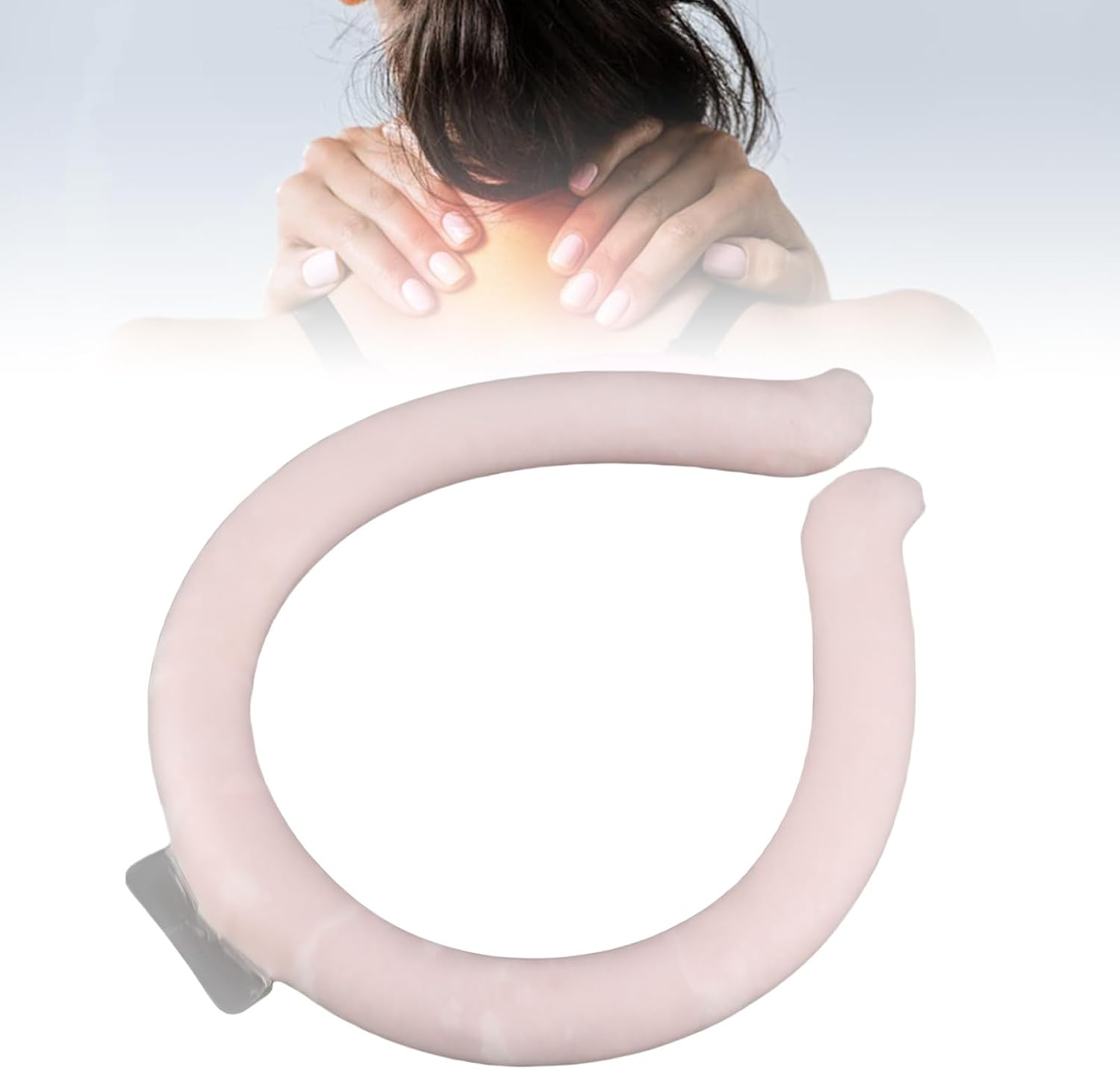 Wearable Cooling Neck Wraps, Reusable PCM Neck Cooler Tube Easy Fit Neck for Outdoor (18 Freeze Point S Size) image number 5