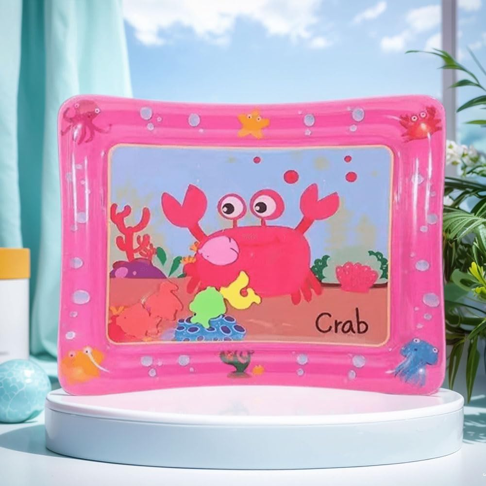 Water Sensory Play Mat with Fish Water Tummy Time Mat Tummy Time Water Play Mat for Bored Indoor Cats image number 1