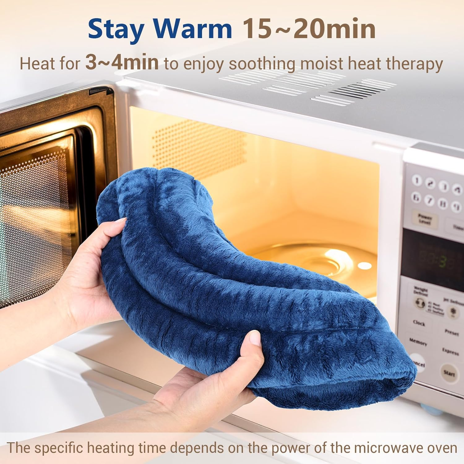 Comfytemp Microwavable Heating Pad for Neck and Shoulders, Ideal Presents for Father, Reusable Weighted Heat Pack,Moist Heating Pad for Neck Shoulder, Cramps, Physical Therapy for Muscle Aches image number 2