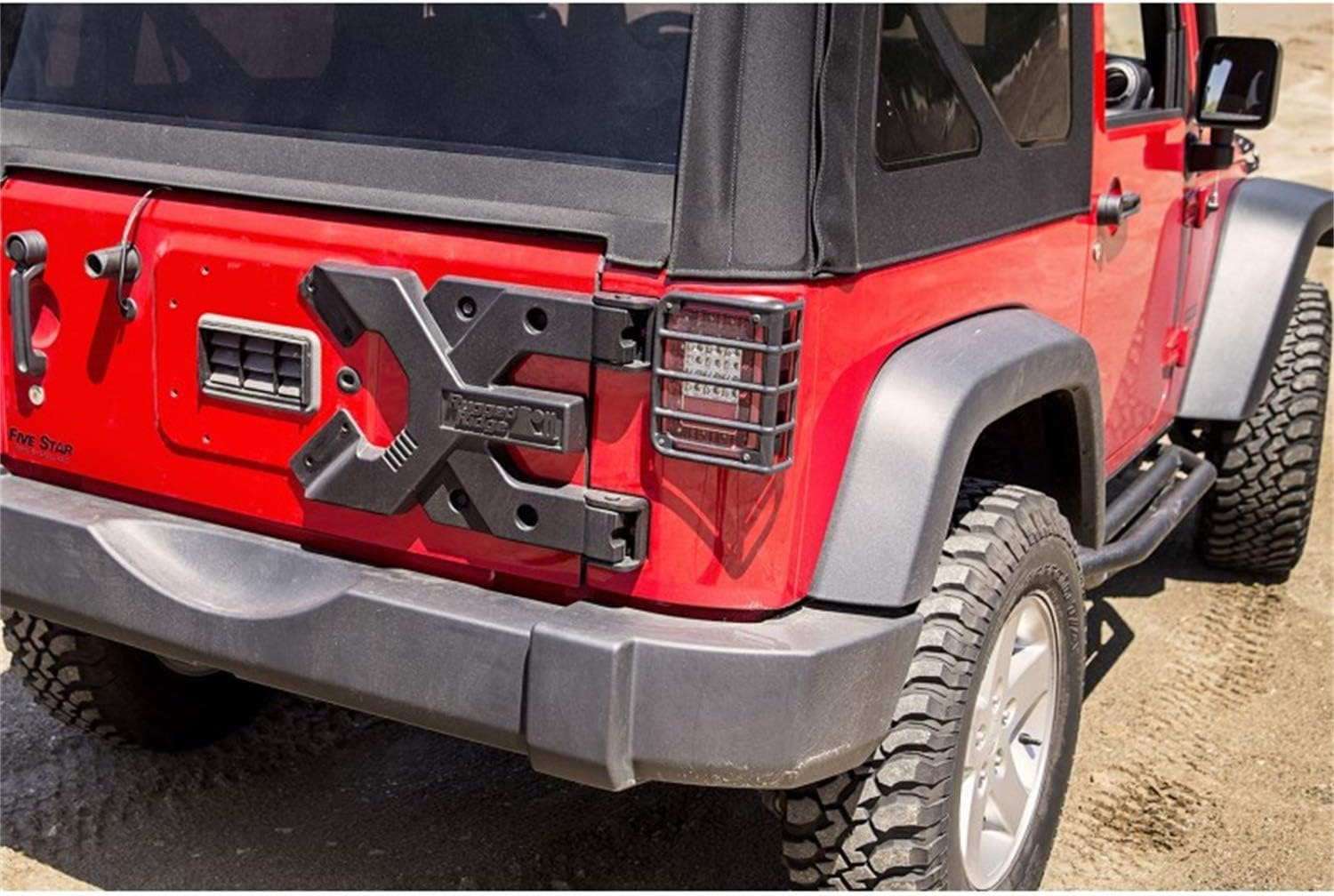 Rugged Ridge 11546.51 HD Tire Carrier with Hinge Casting for Jeep JK Wrangler