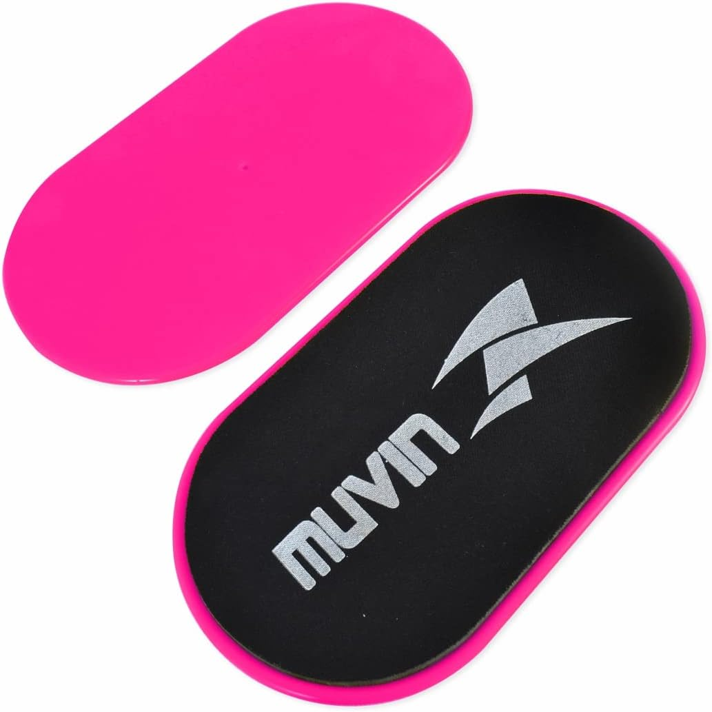 Muvin Core Sliders for Working Out - Pack of 2 Premium Workout Sliders - Fitness Sliders for Full Body Workout, Abdominal Exercise Equipment - Exercise Sliders for All Kinds of Surfaces image number 2