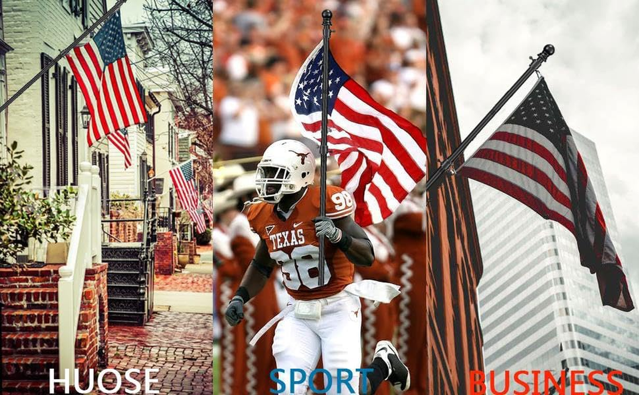 FLY HAWK 6 FT Flag Pole, Suitable for 2X3, 3X5, 4X6 Flag Black Heavy Garden Flagpole Hand-Cranked Flagpole, Household or Commercial Outdoor Wall-Mounted Flagpole, Stainless Steel Anti-Rust, Outdoor F image number 5