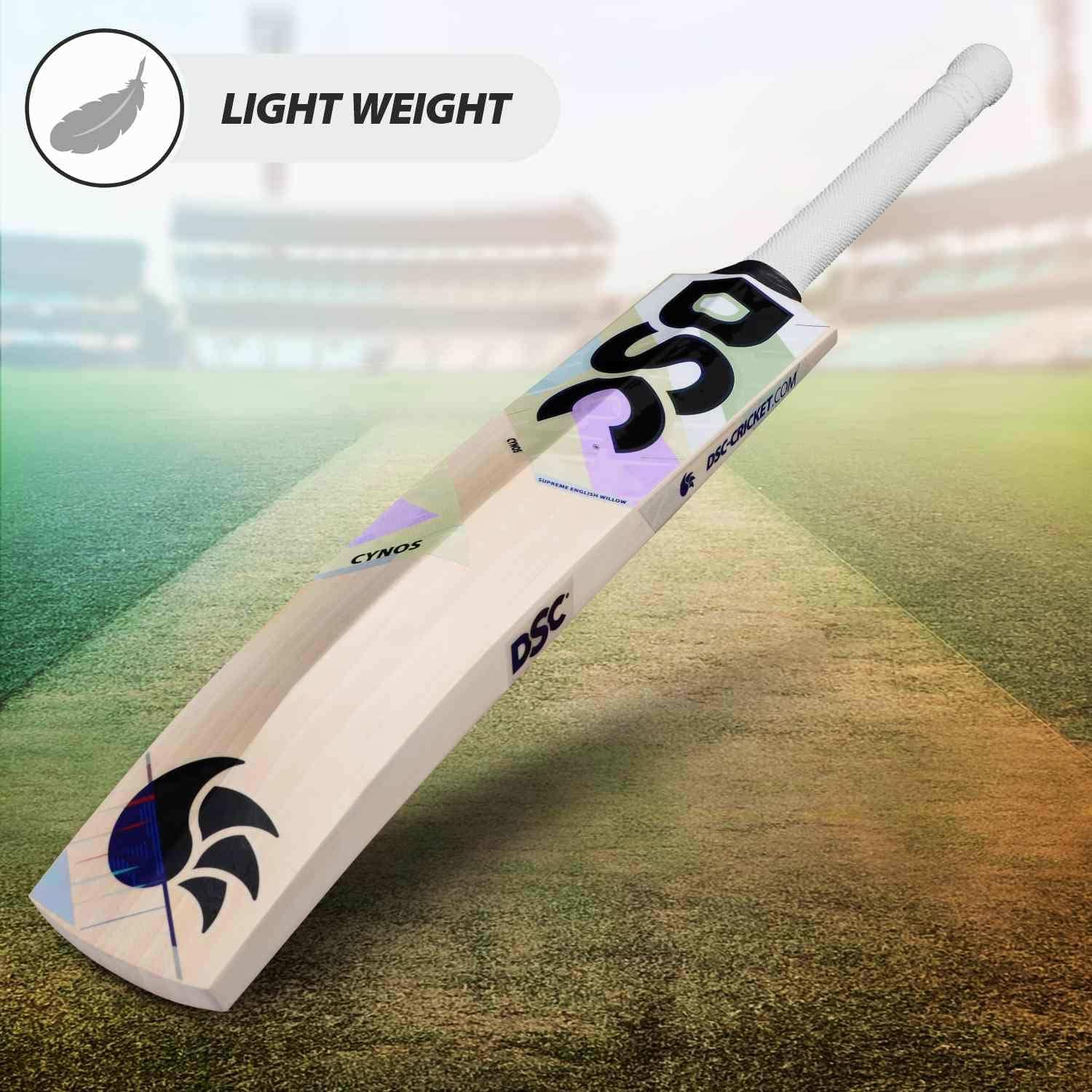 DSC Cynos 5050 English Willow Cricket Bat | Color: Beige | Size: Compact | Material: English Willow | Weight: 1080-1120Gm | Powerarc Bow Face Profile | Boasts Massive Edges image number 6