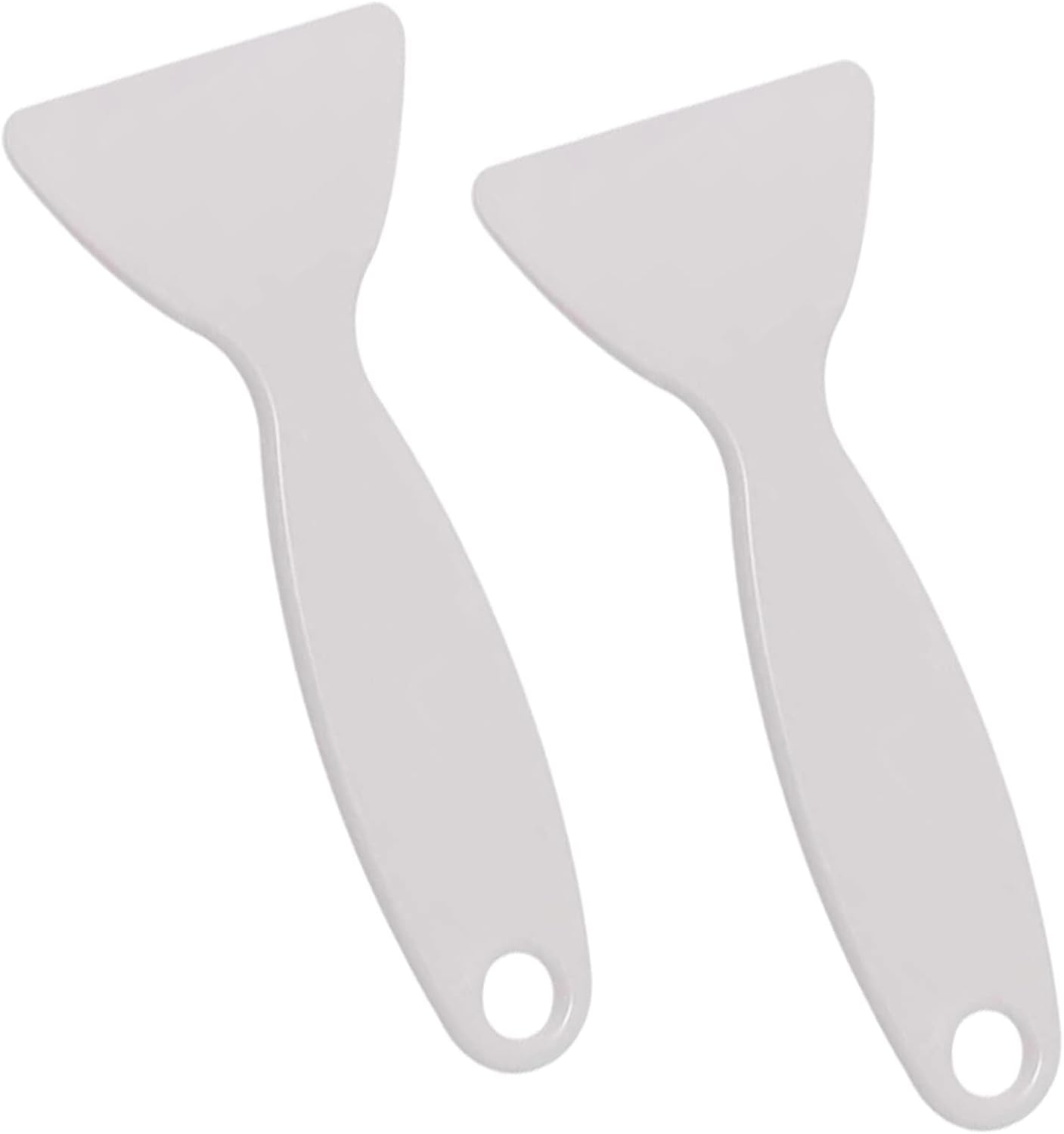 2 Pack Ice Scraper Shovel, Durable Plastic De-Icer Tool with Hanging Hole, Ergonomic Windscreen Ice Scraper for Refrigerator and Window by SZTTY