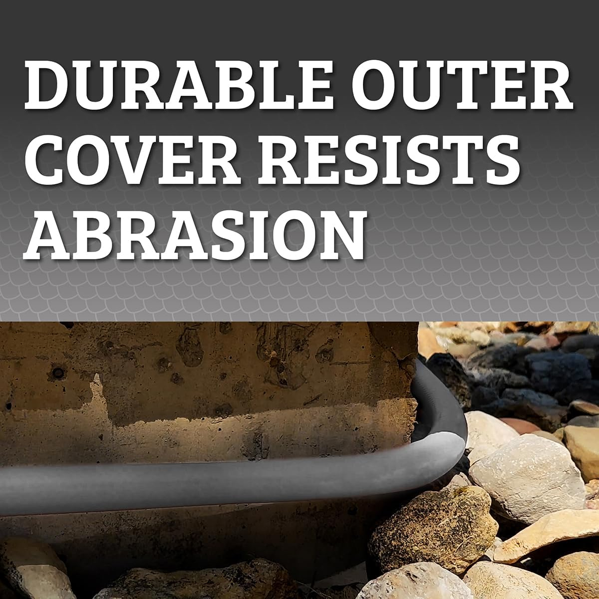 Flexzilla Colors Lead-In Garden Hose 5/8In. X 10Ft., Lightweight All-Weather Water Hose, Durable and Flexible, Leak-Free Connections, Slate Gray image number 4