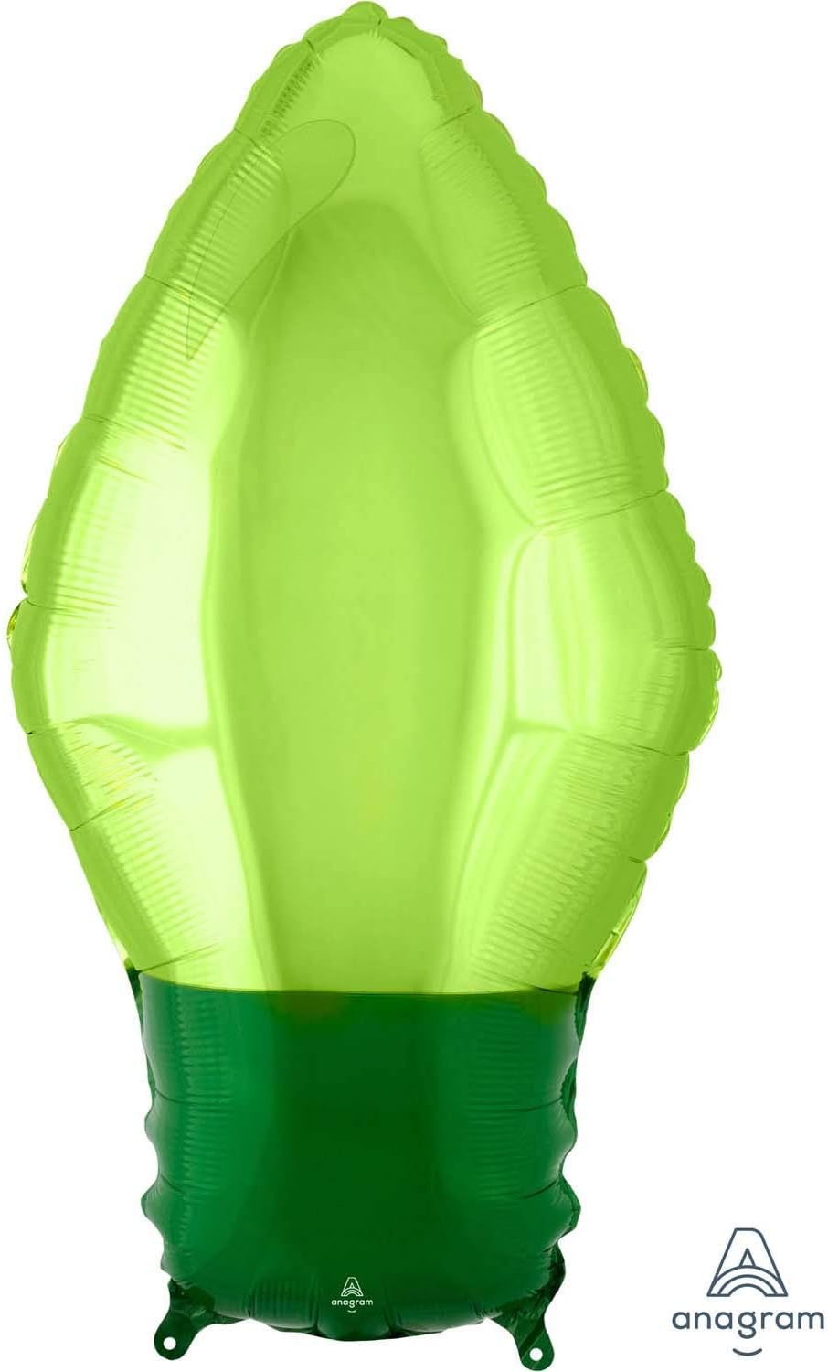 Anagram Standard Shape Green Christmas Light Bulb Foil Balloon