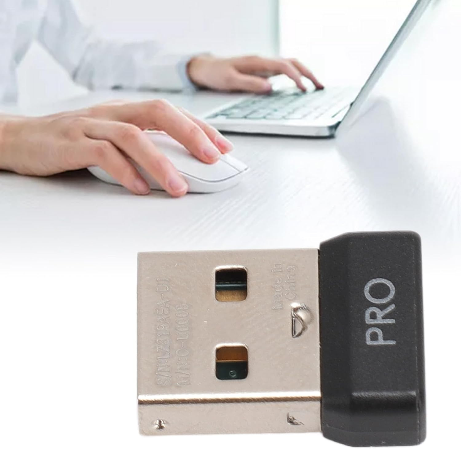 ASHATA USB Dongle Mouse Receiver Adapter for G Pro Wireless Mouse, 2.4G Wireless, Plug and Play image number 2