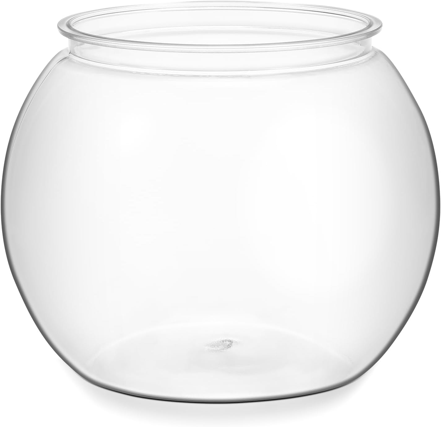 UKCOCO Plastic Fish Bowl : Desktop Aquarium, Clear round Fish Bowl, Pet Material, 8. 65X8. 65X6. 88 Inch, Transparent image number 1