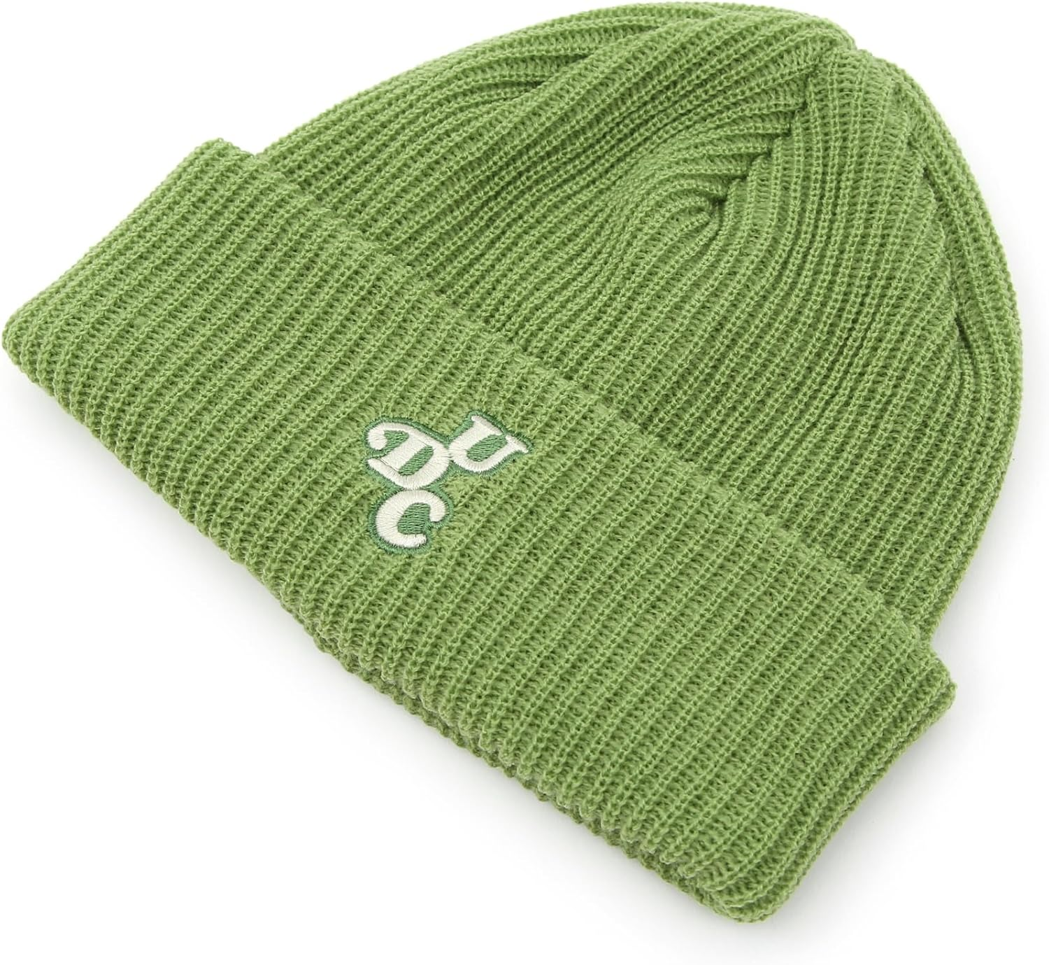 UNDERCONTROL Logo Label Patch Unisex Winter Short Thick Cuffed Rollup Warm Beanie Korea Trawler Fisherman Soft Knit Skullcap - Double Tab Black image number 4