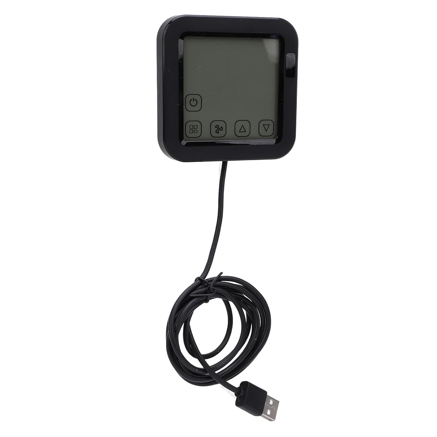 Haofy Smart Temperature Humidity Sensor, USB Powered Black Thermometer Hygrometer with Accurate Readings for Home Environment