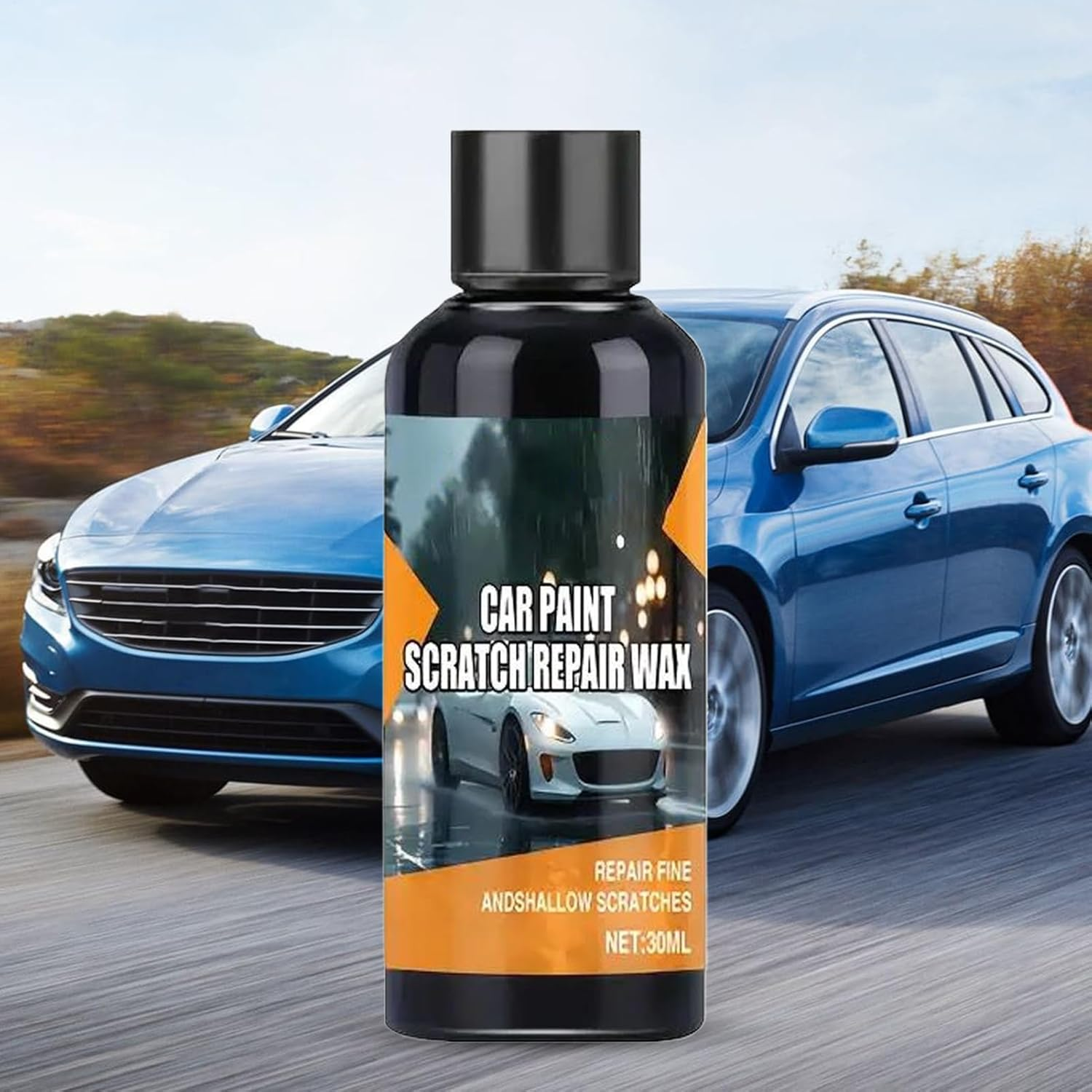 Aebtoe Car Paint Scratch Repair,Scratch Repair and Swirl Remover with Sponge | 30Ml Polishing Compound Restorer Automotive Detailing Supplies for SUV RV Truck Sedan Boat Auto