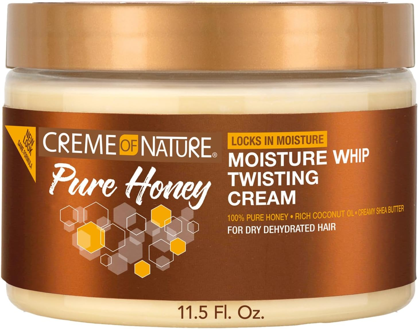 Creme of Nature Curl Cream for Curly Hair By, Pure Honey Moisture Whip Twisting Cream for Dry Dehydrated Hair, 11.5 Fl Oz image number 4