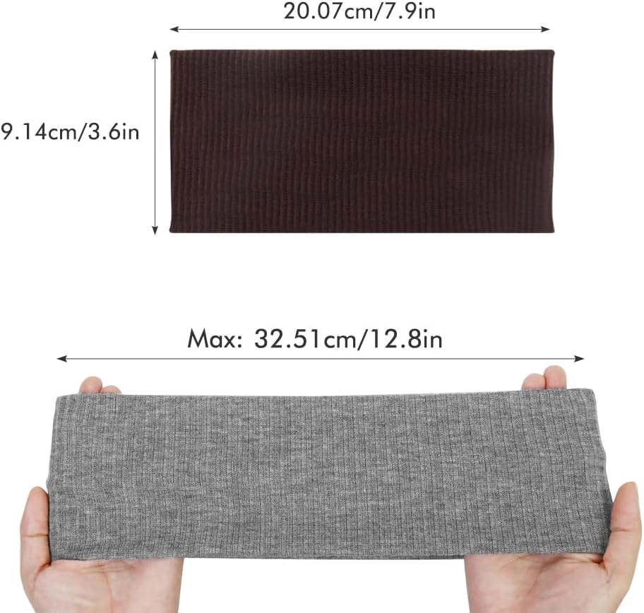 Pack of 6 Women'S Headbands, Elastic Width, Hair Band, Boho Soft, Headband Sport Yoga Fashion Hair Accessories image number 5