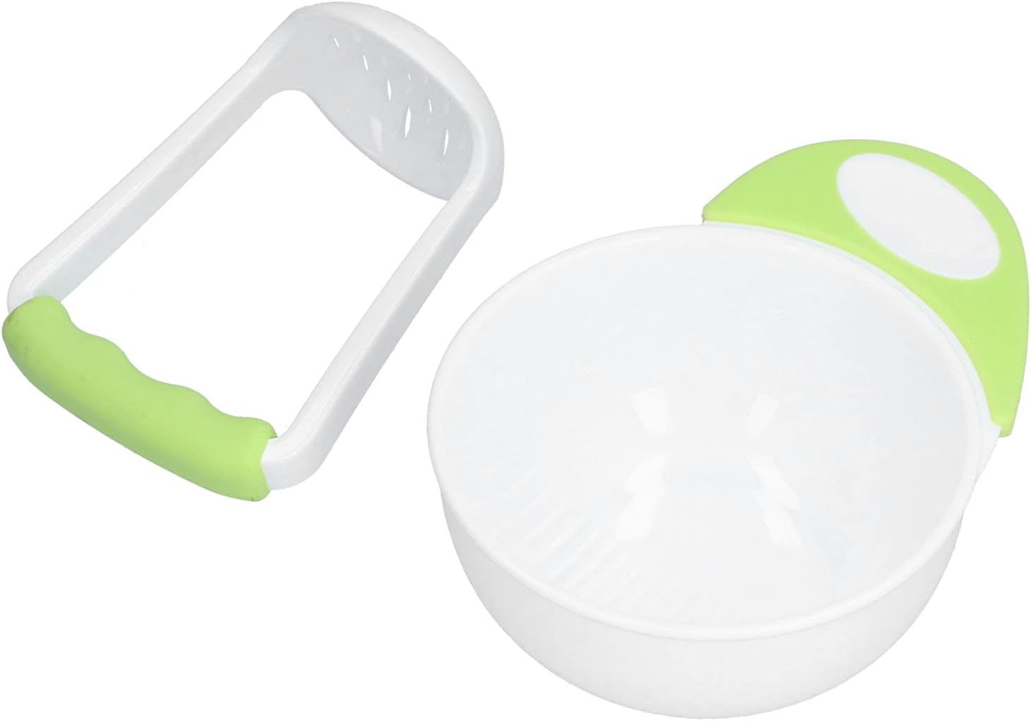 Baby Food Masher Bowl Non Slip Long Handle Fruit Vegetable Puree Mash Bowl with Grinding Rod Applicable for Babies image number 5