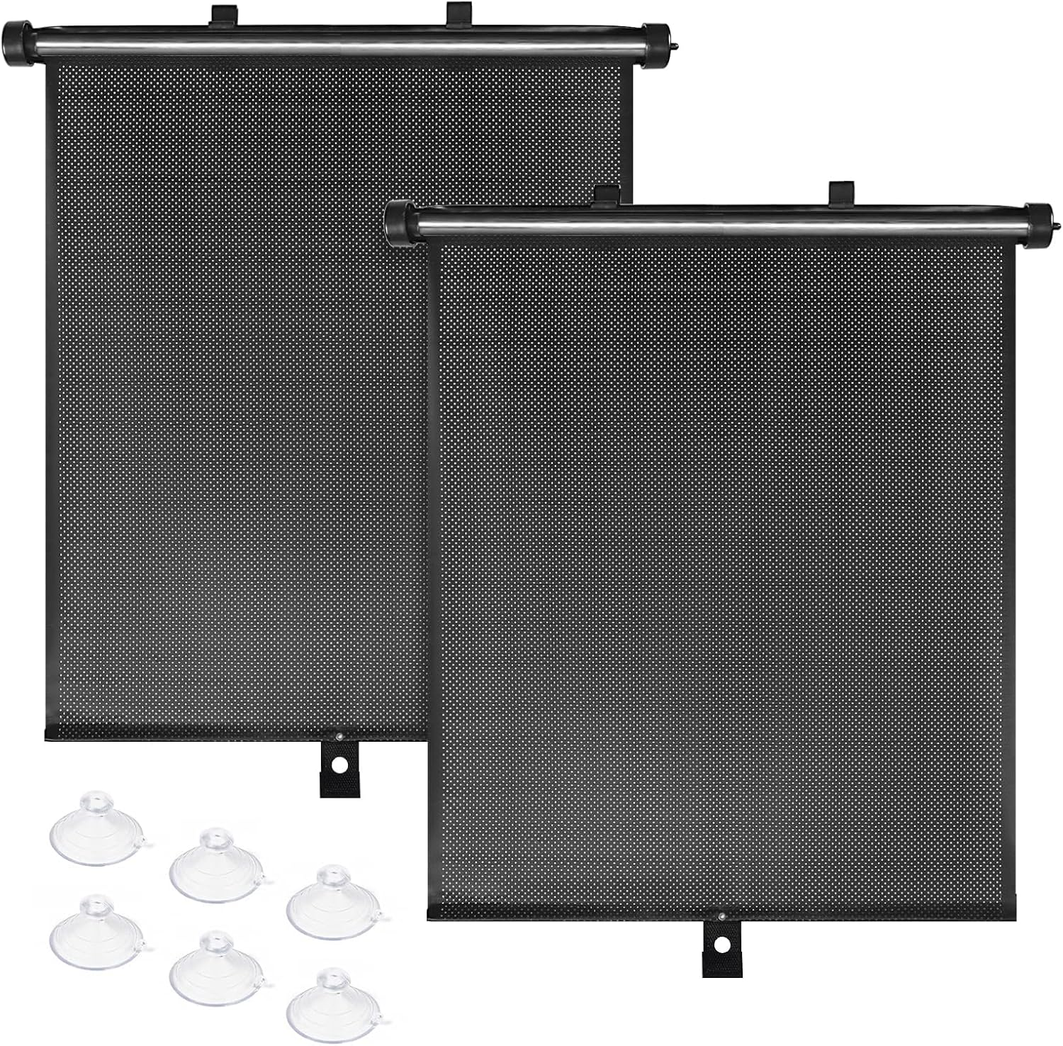 Car Window Shade (2 Pack) Car Roller Sunshade for Side Window,Car Sun Window Shade,Protect Baby Kids and Pets from UV Rays Sun Glare,Suitable for Most Cars,Suv, Trucks,House and Office Window