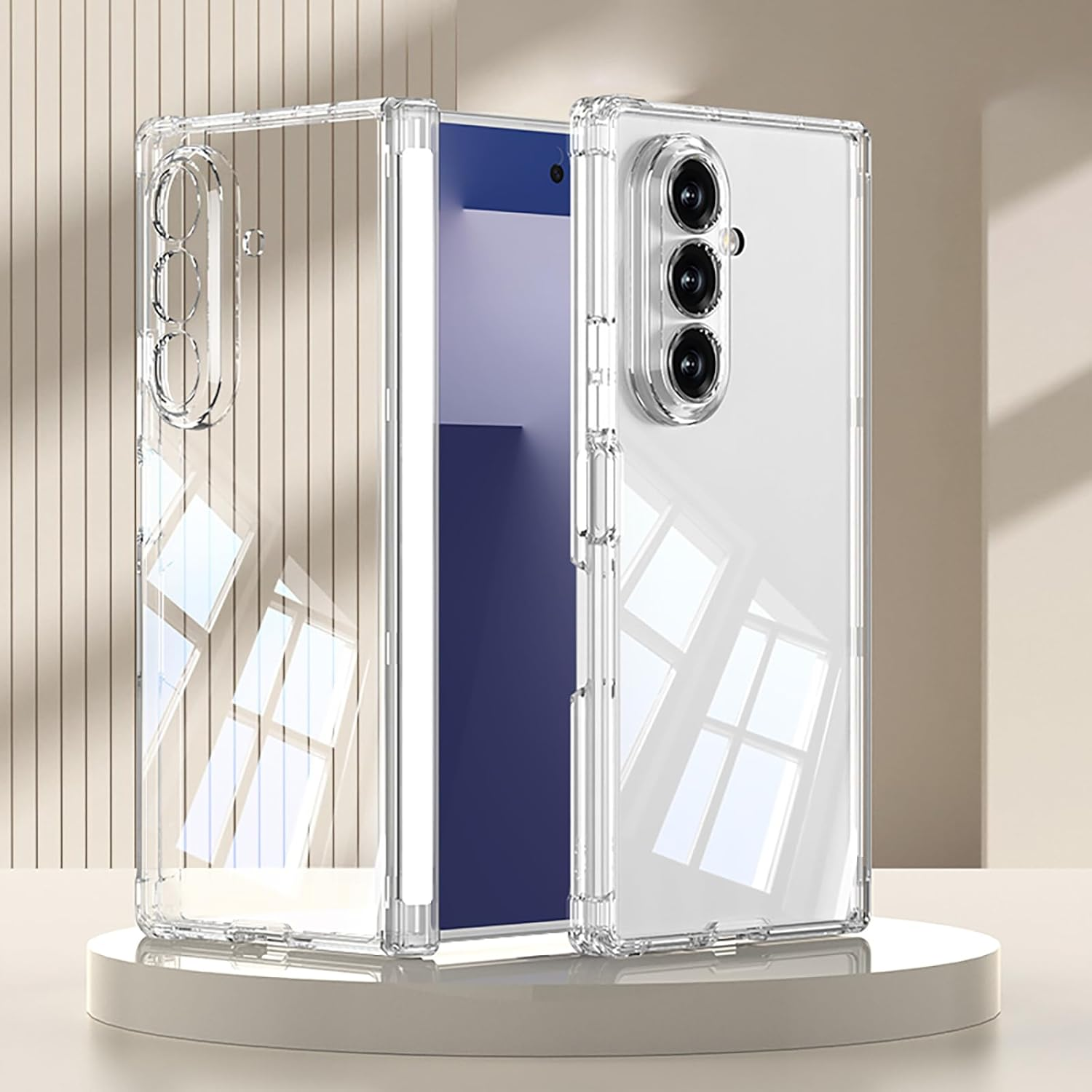 Hauw Case for Galaxy Z Fold7 5G, Ultra Thin All-Inclusive Hinge Soft Silicone Mobile Phone Case Compatible with Samsung Galaxy Z Fold7 5G, Black