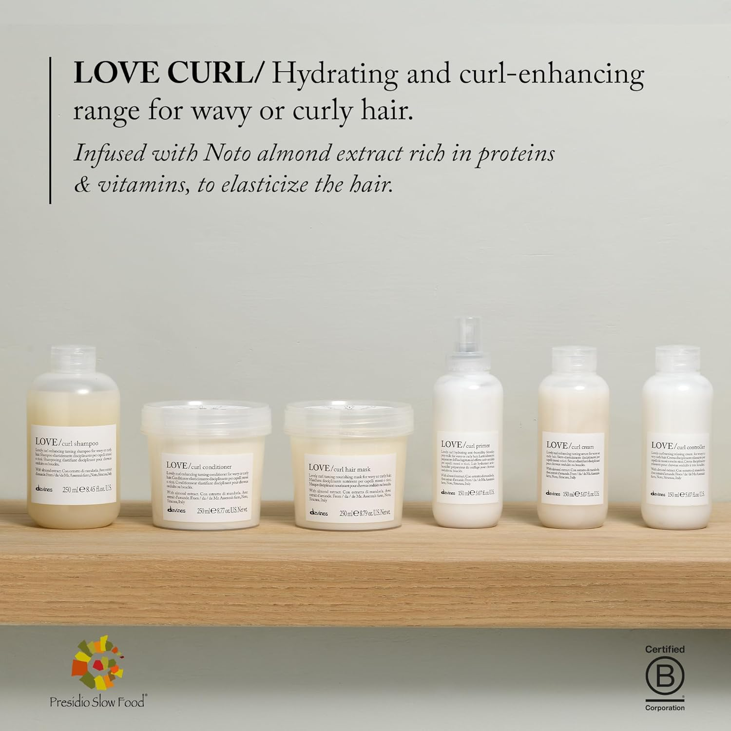 Davines Love Lovely Curl Enchancing Taming Conditioner (For Wavy or Curly Hair) 250Ml image number 3