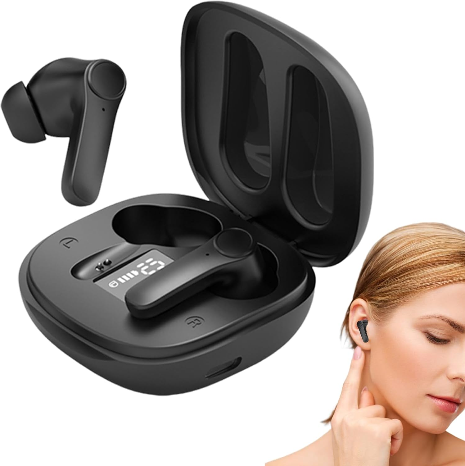 Language Translator Earbuds,144 Languages 70 Dialects Interpreting Translation Headphones - Instant Interpreting Earbuds for Learning Business Communication Meeting Education Tourism Conference image number 5