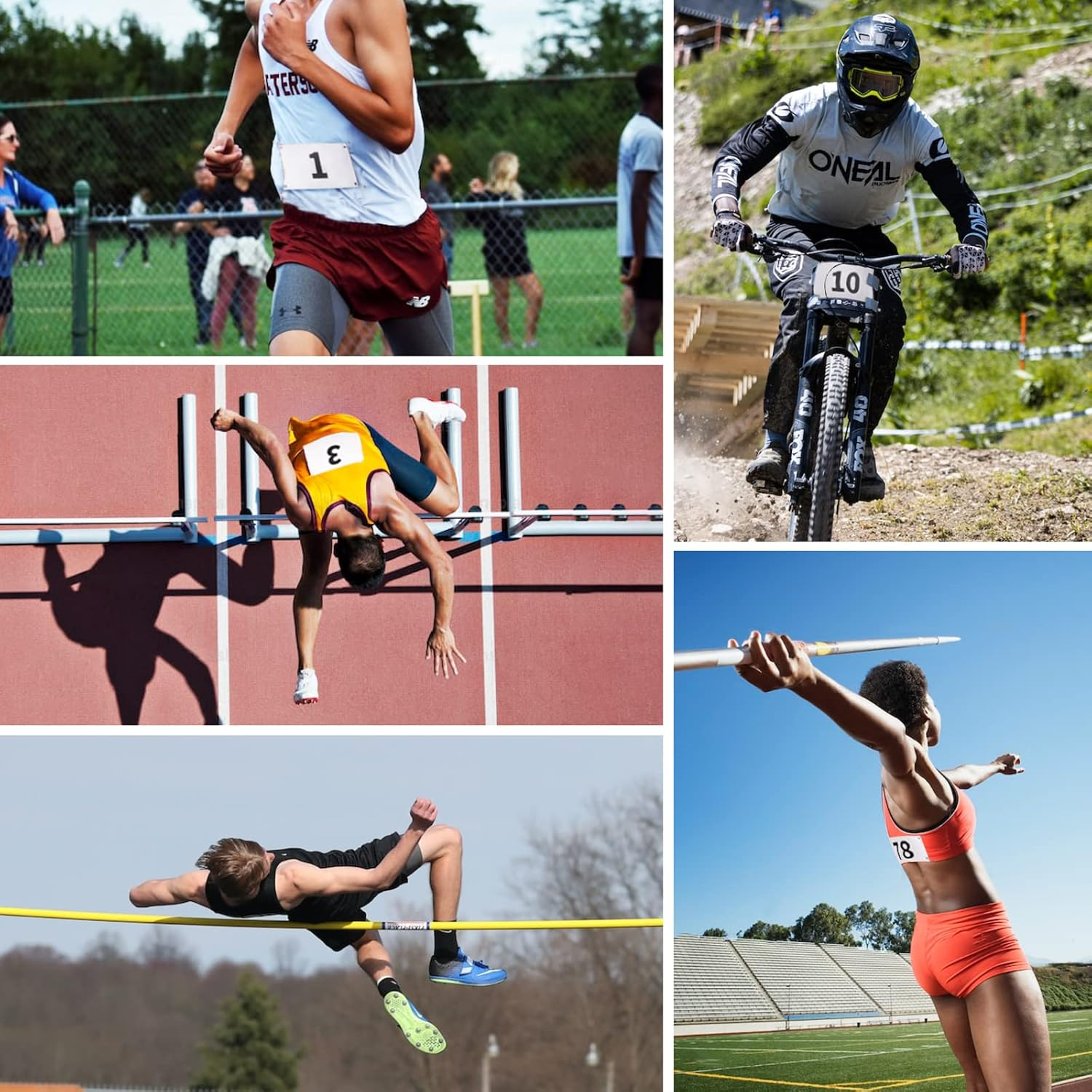 TRIWONDER Tyvek Running Bib Competitor Numbers with Safety Pins, Running Numbers Paper Tags, Tearproof and Waterproof 4 X 7 Inches for Marathon Races and Events Sports Games