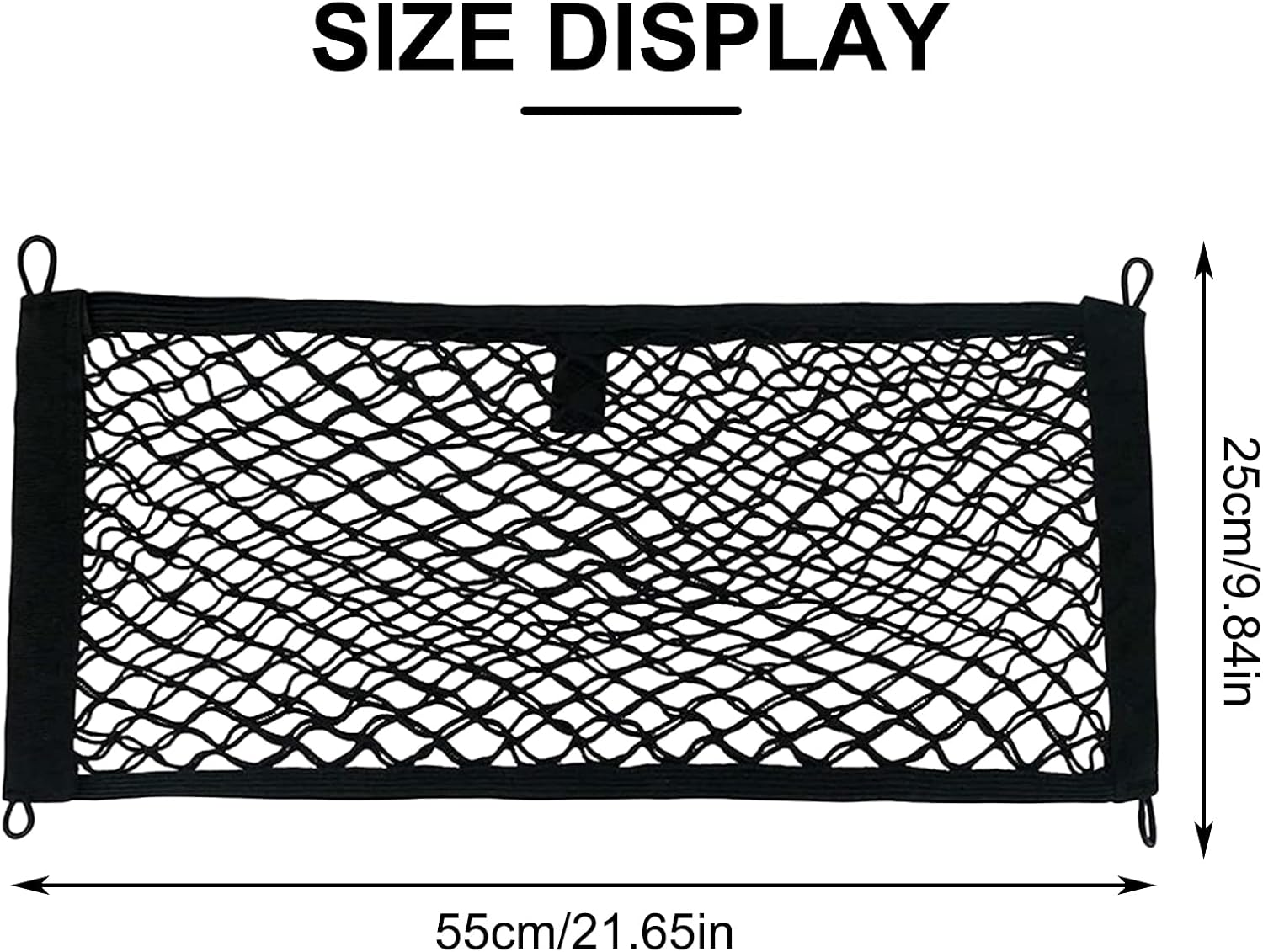 Car Mesh Bag, Storage Net for Camping, Car, Organiser Ooffre Ooiure (25 X 55 Cm), Storage Net for the Boot
