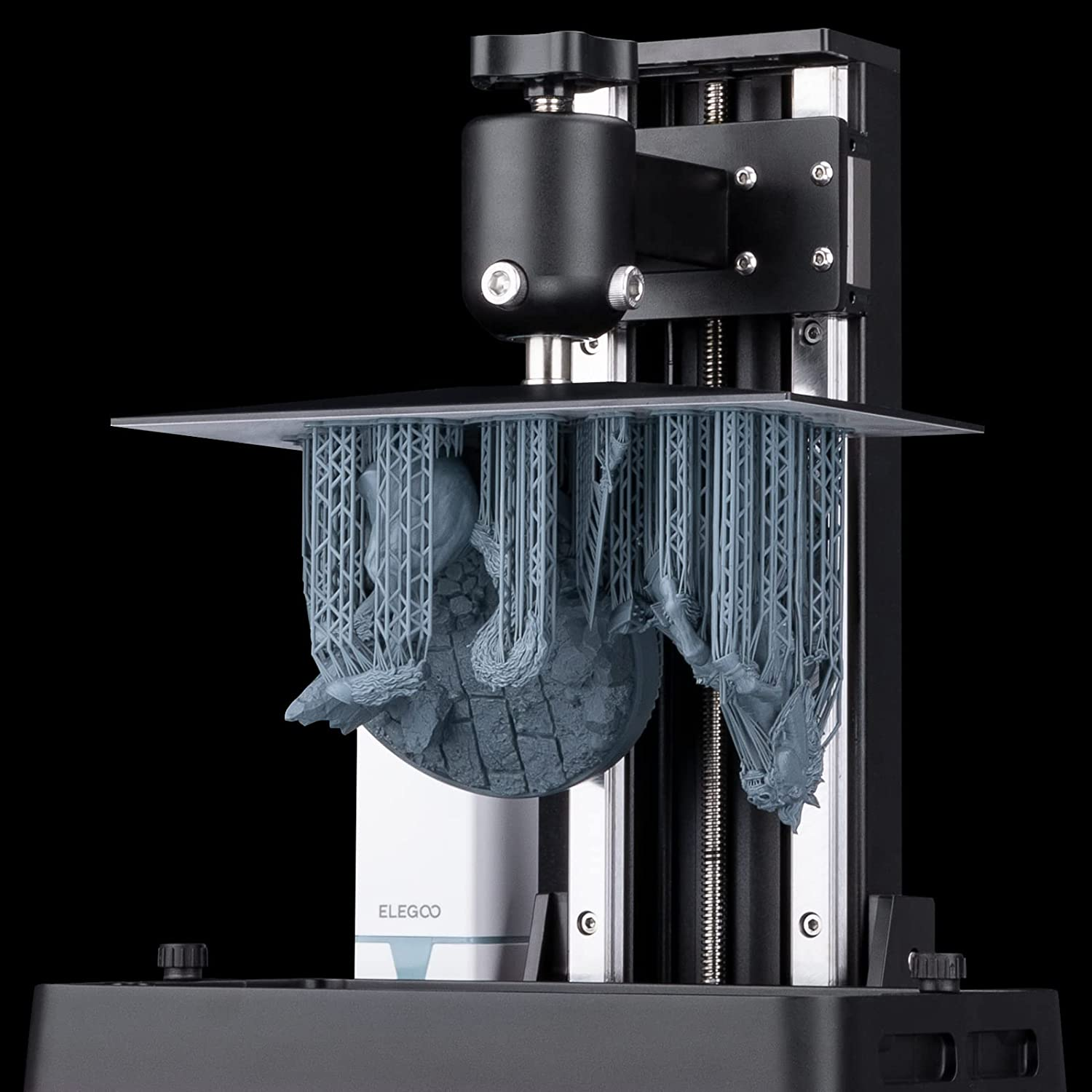 ELEGOO Build Plate for Saturn 8K LCD 3D Printer, Replacement Printing Platform with Sandblasted Surface and Non-Slip Hexagon Socket Screws, Compatible with ELEGOO Saturn 8K image number 4