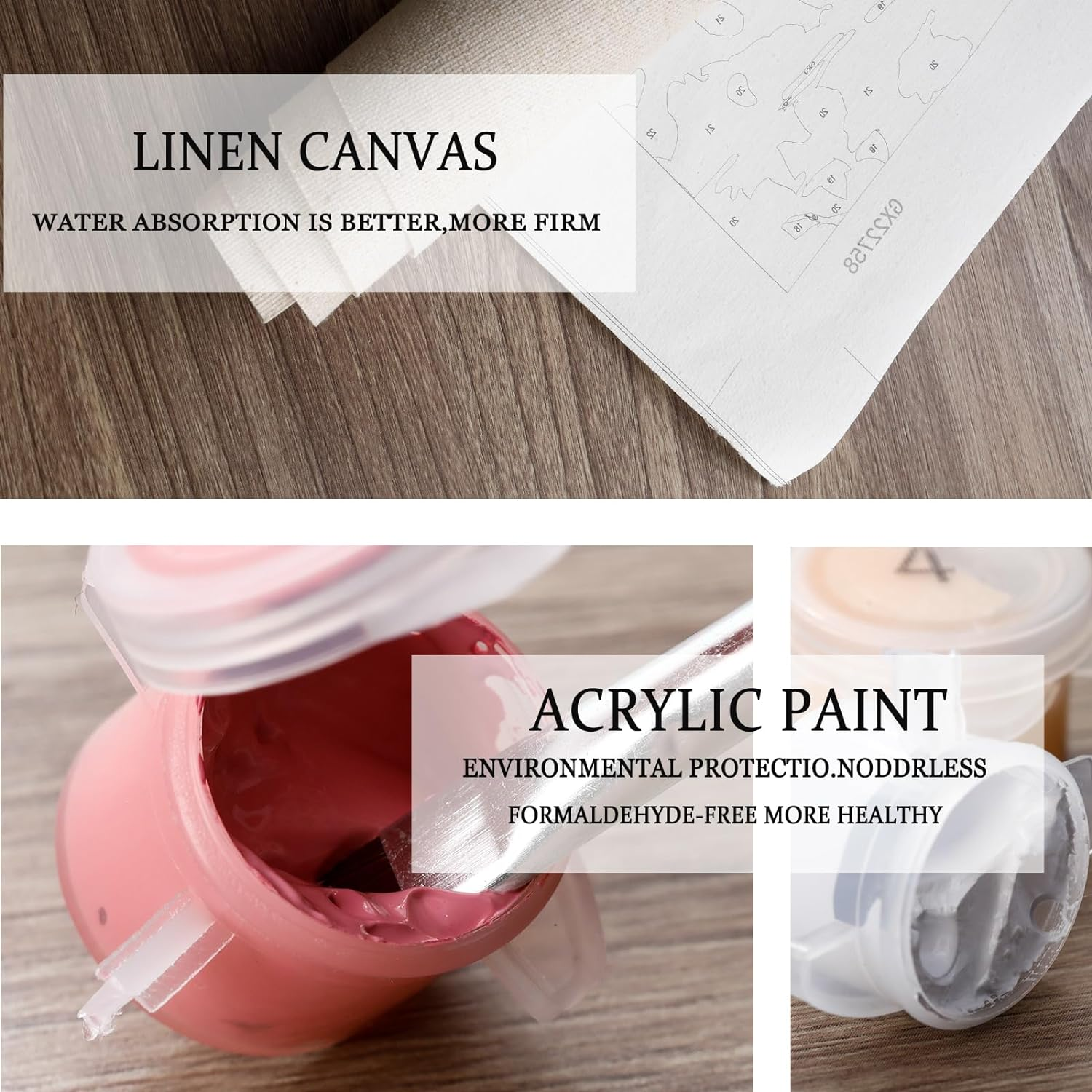 HONGYA ART DIY Paint by Numbers－Diy Adult Paint by Numbers Kits for Adults,Adult Painting Kits on Canvas Landscape for Living Room, Bedroom, Office 20X16''(Ld-5) image number 5