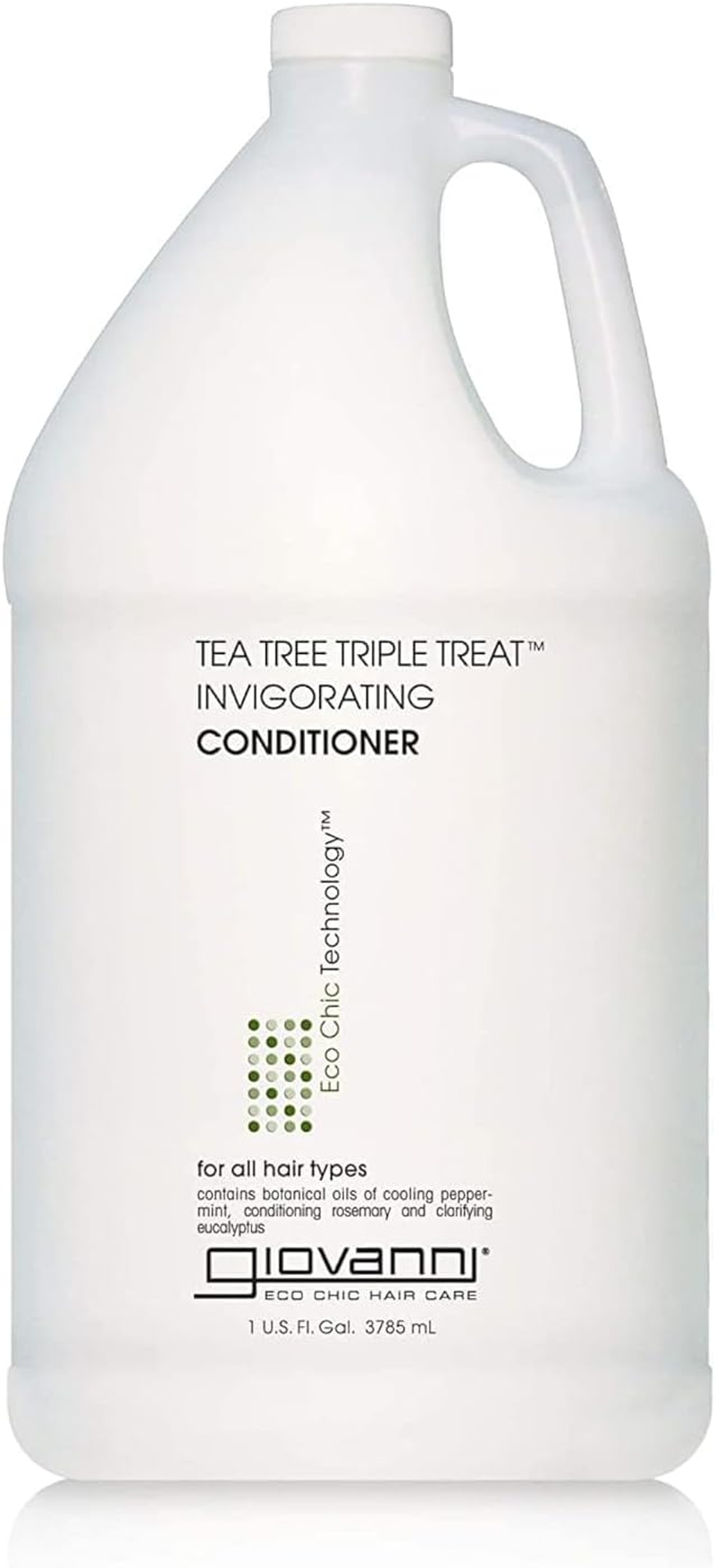 GIOVANNI Tea Tree Triple Treat Invigorating Conditioner - Cooling Peppermint, Eucalyptus, Rosemary, Helps Dry Flaking Scalp, Paraben Free, Helps to Moisturize, Smooth & Detangle - 128 Oz image number 1