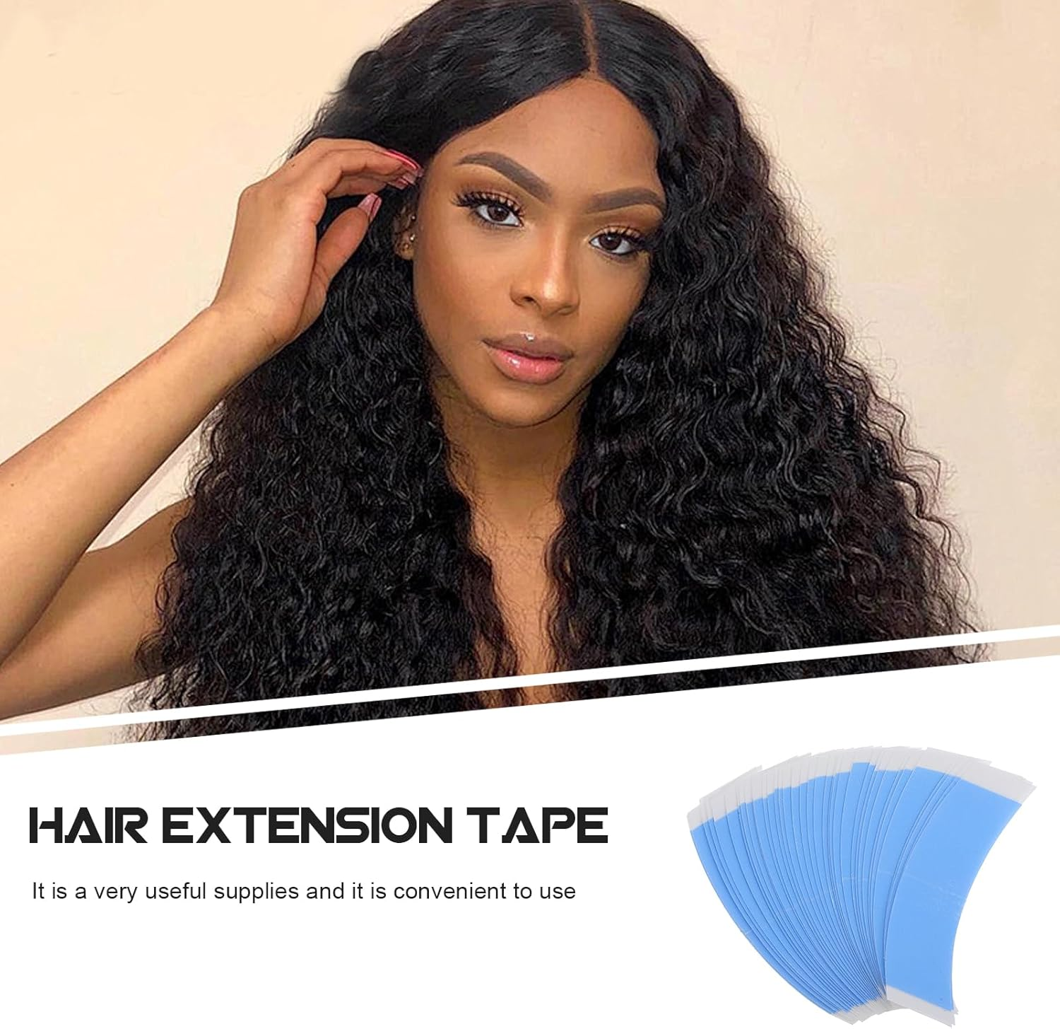 SHERCHPRY 1 Pack Professional Tape Double Stick Tape Hold Wig Tape Toupee Tape Hair Extension Tape Invisible Tape Walker Wig Tape Adhesive Tape Two Sided Tape Accessories Major image number 4
