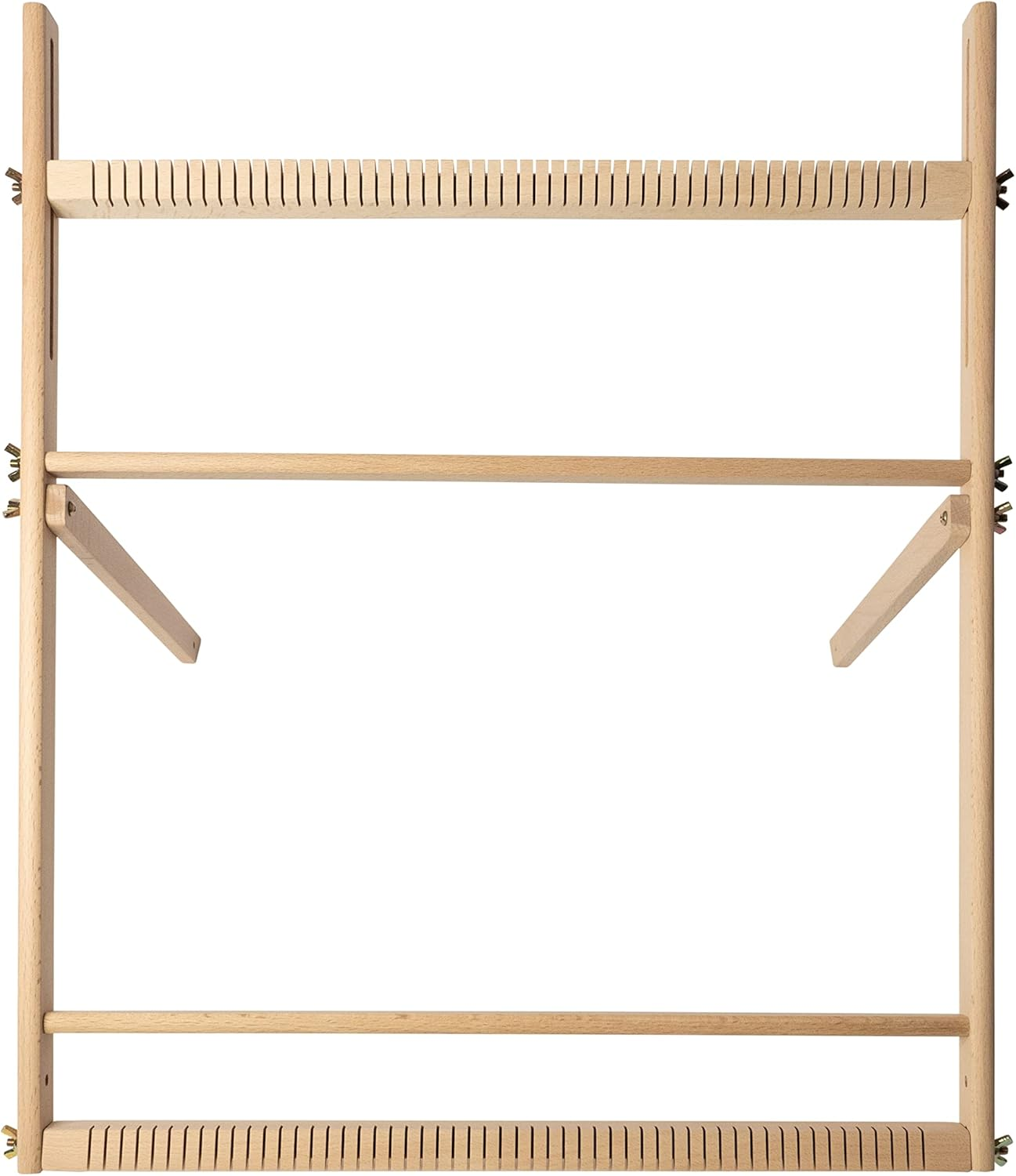 Wooden Weaving Loom - Large 23.4X18.5 Frame, Lift Up/Down, Adjustable Stand, Multi-Craft - Complete Kit image number 5