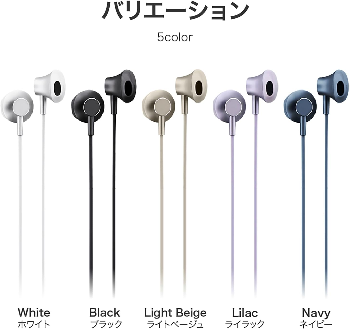 Leplus LN-TCEP01NV Type-C Earphones (With Volume/Microphone) In-Ear Type Polar Range Mellow Navy image number 4