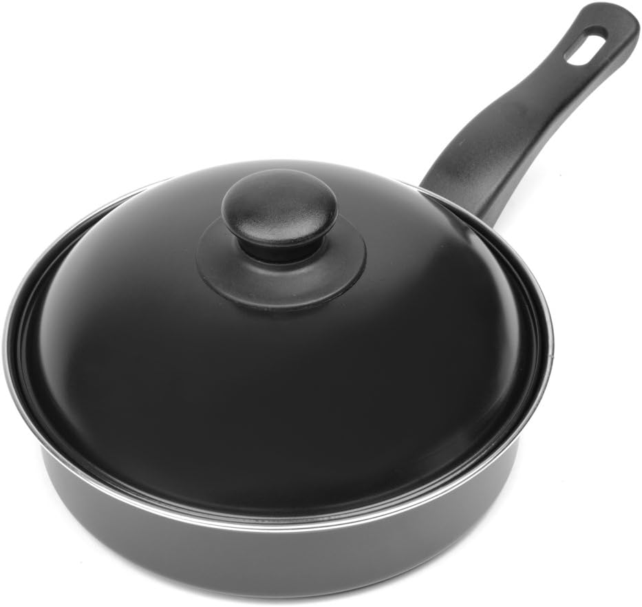 Fox Run 5203 Non-Stick Poacher/Fry Pan Set, 13.5 X 8 X 4.75 Inches, Black image number 1