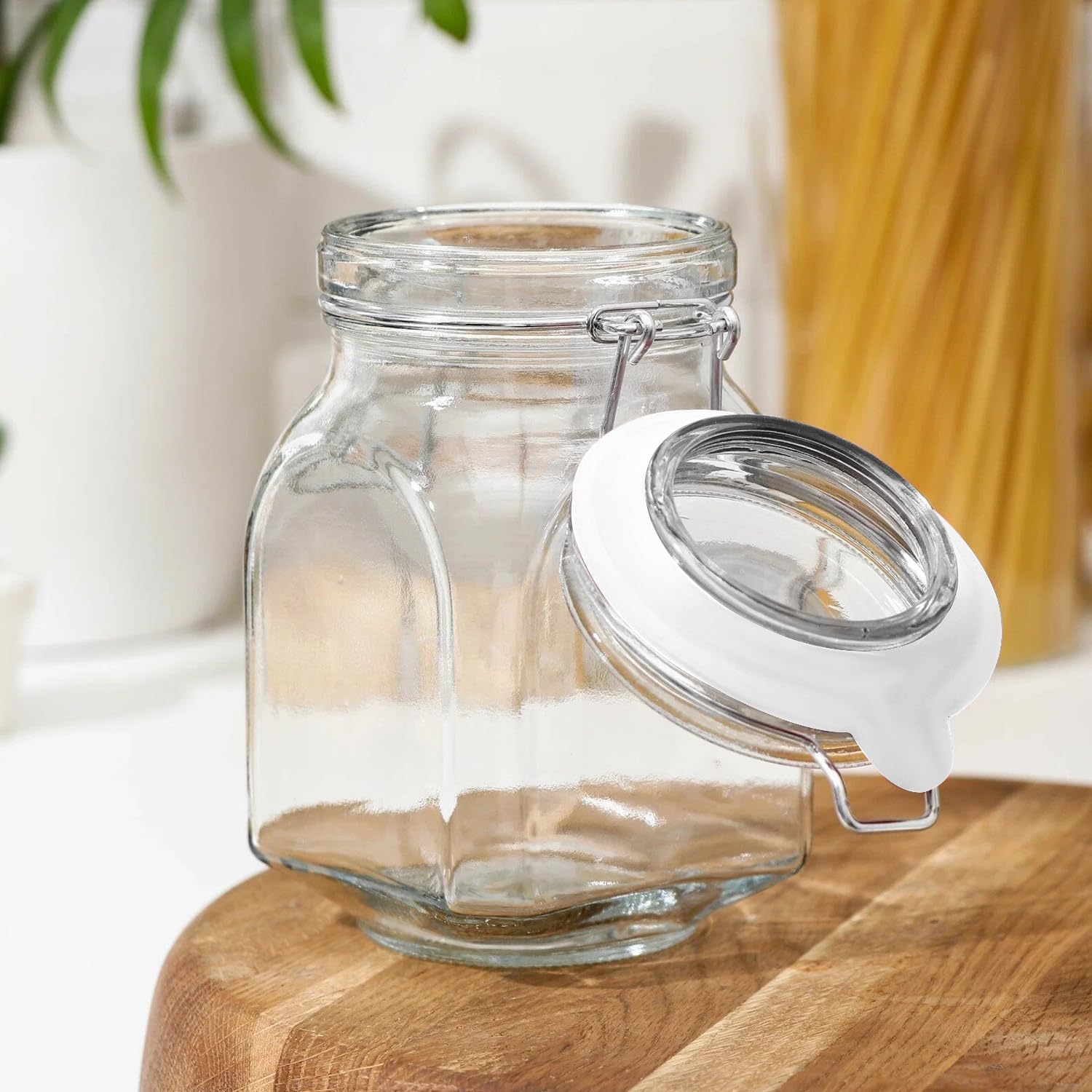 8 Pcs Replacement Silicone Seals, Funcyboo 3.7 Inch Silicone Jar Gaskets Silicone Replacement Gasket Airtight Silicone Seals Rings for Mason Jar Fits Most Sizes(White)