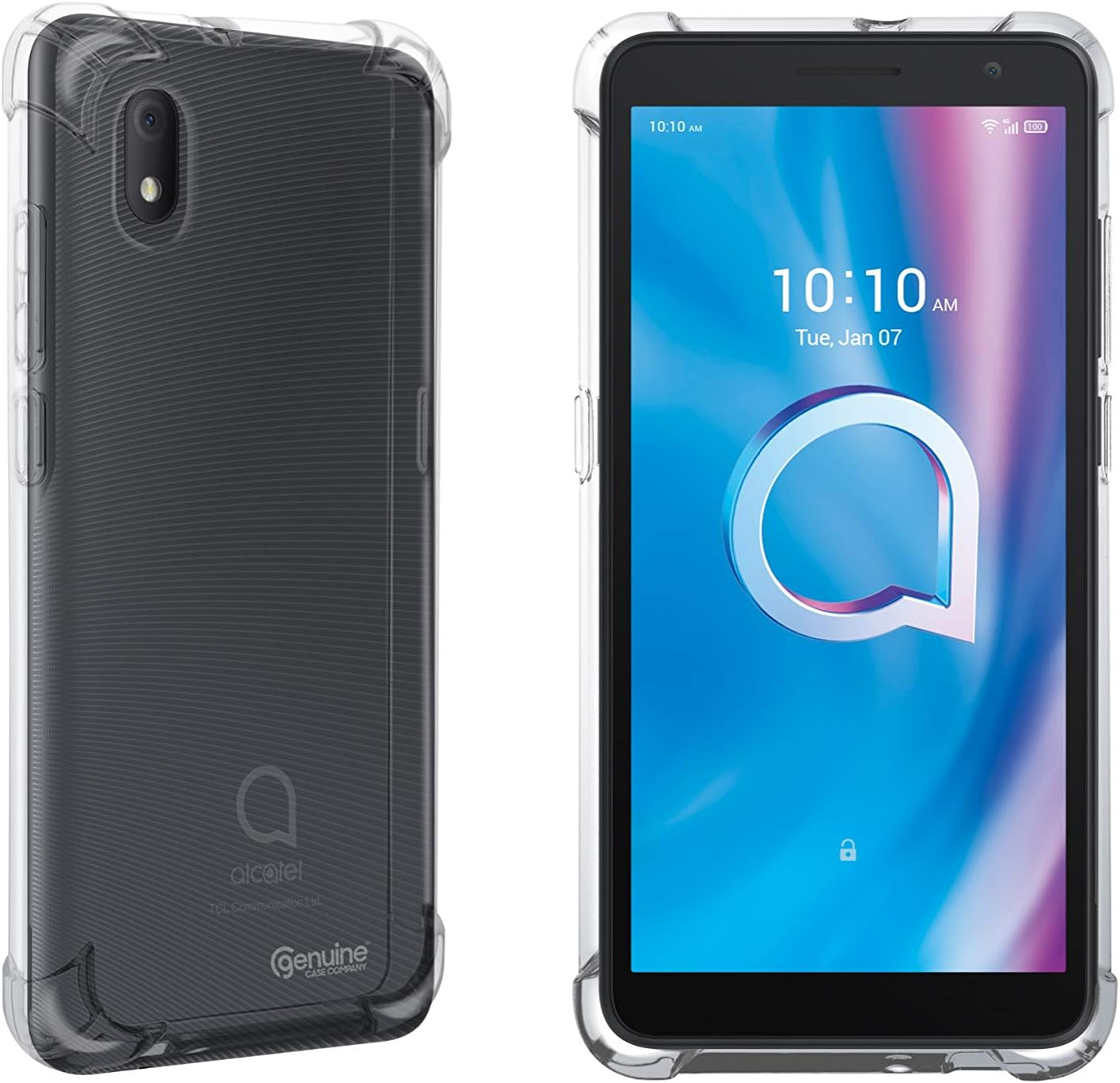 Alcatel 1B Shockproof Clear Transparent Phone Case image number 2