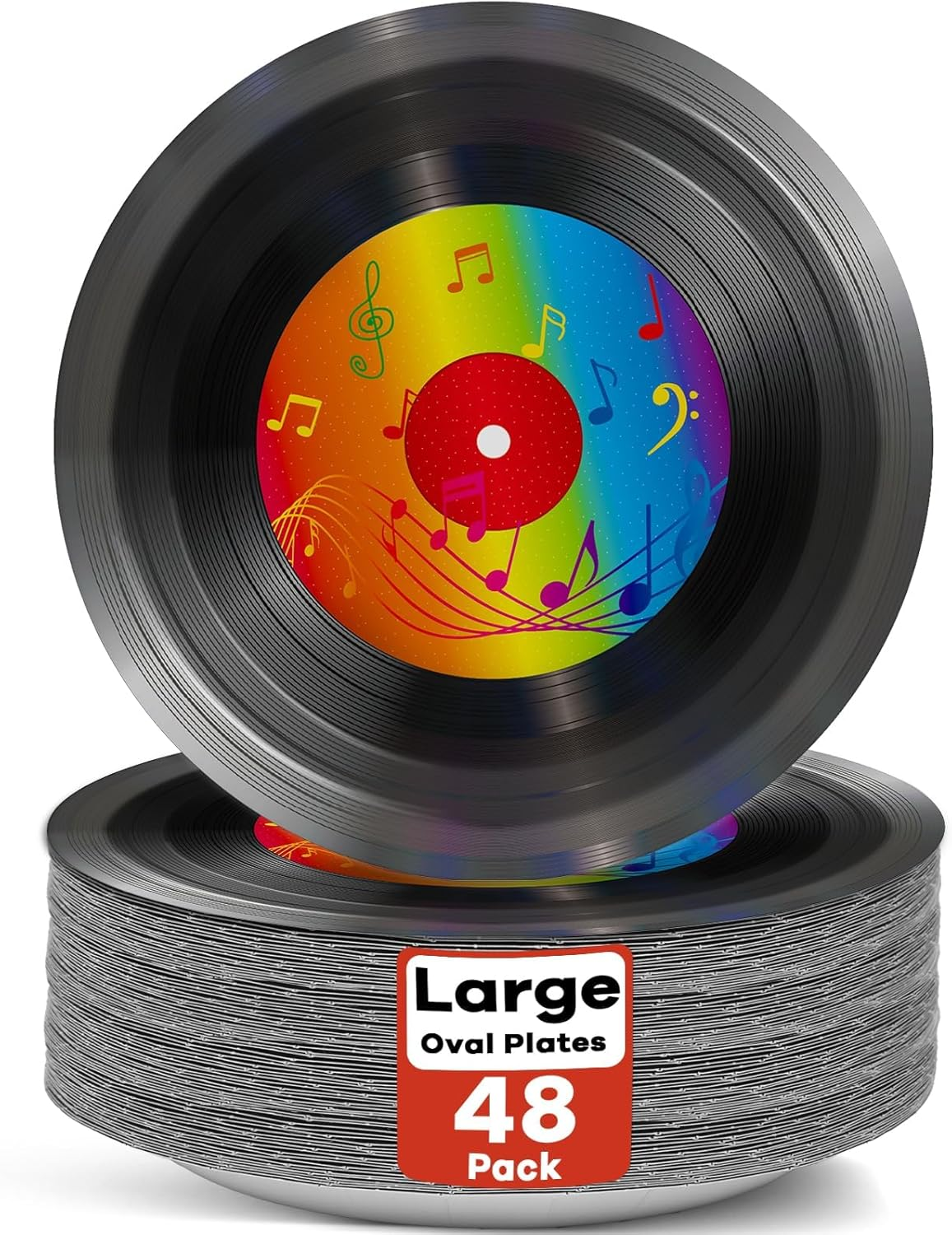 48 Pieces 7In 70S Disco Party Paper Plates for 70&rsquo;S Party Supplies Gray and Blue Disco Ball Theme Dessert Plates for Birthday Baby Shower Boogie 1970S Disco Music 90S Bachelorette Party Decorations image number 2