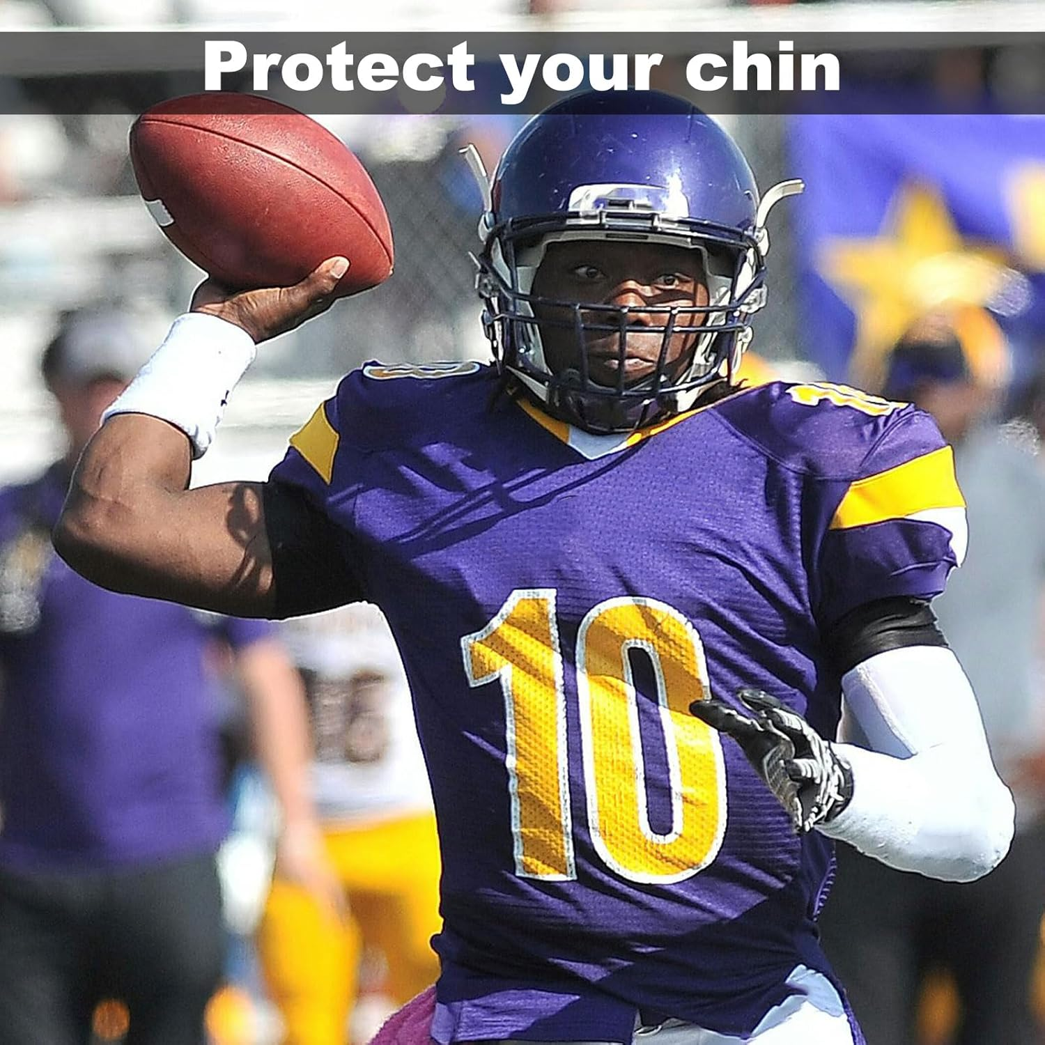 2Pcs Softball Fielder'S Facemask Chin Cup, Comfortable Mask Chin Pad Catchers Mask Replacement Chin Pads Protective Baseball Softball Helmet Padding for Men Women Teens Youth image number 3