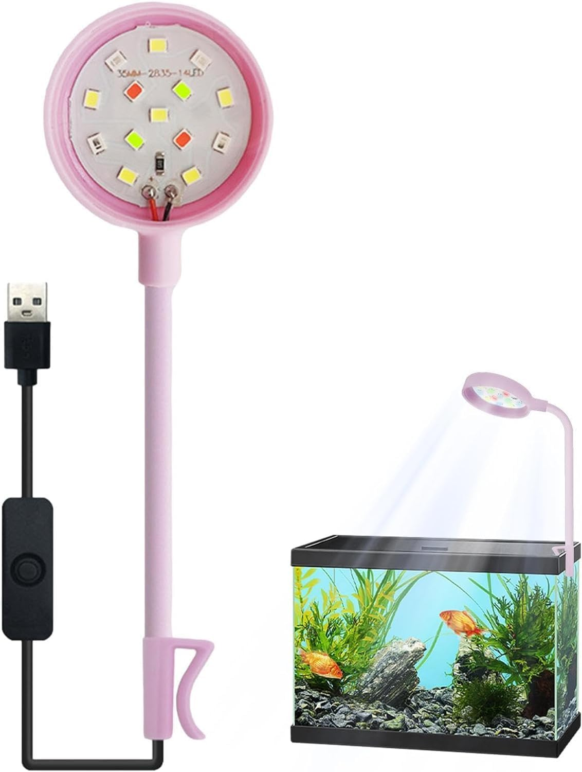 Aquarium Led Light Strip, Aquarium Light Fish, Small Fish Light, Lighting for Aquarium, Fish Tank Lighting, Small LED Aquariam Clip image number 4