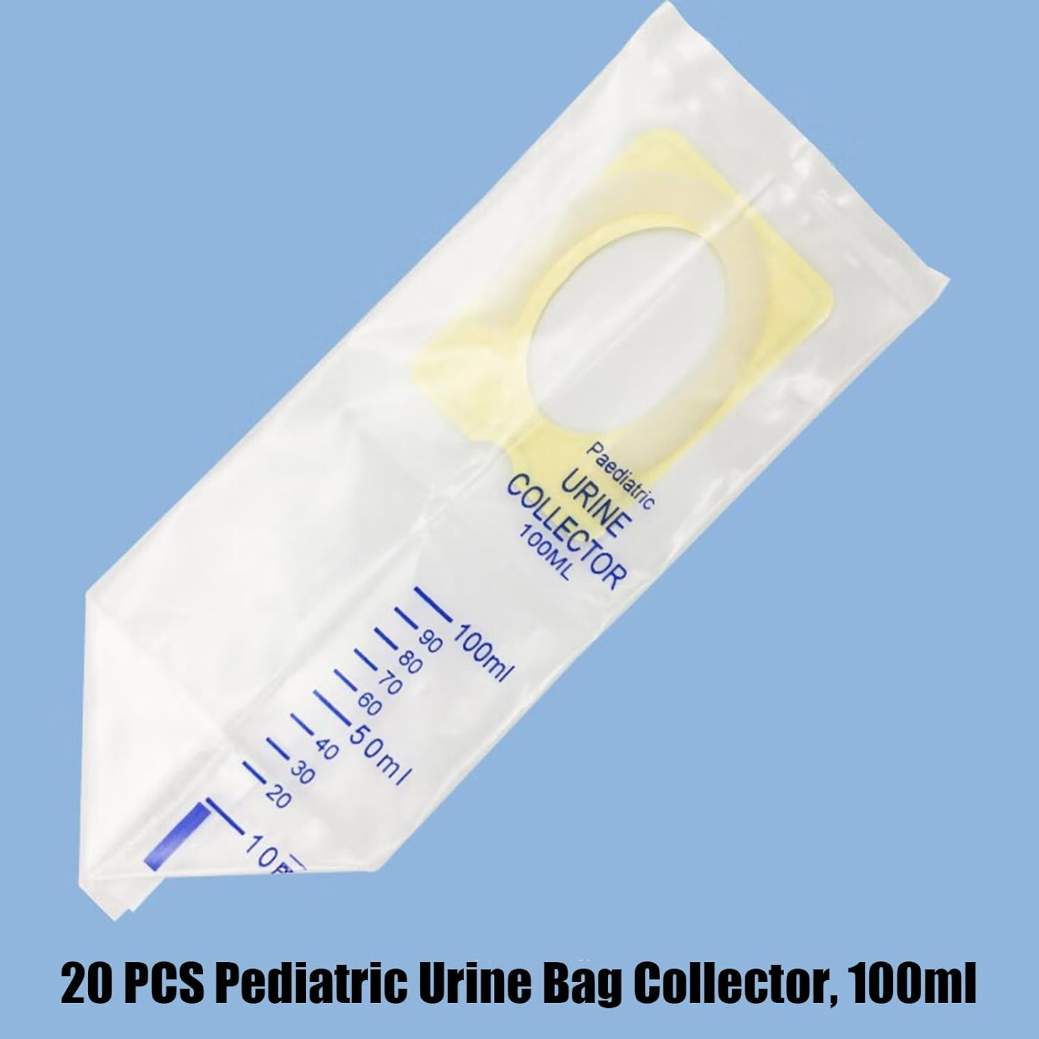 20 PCS Pediatric Urine Bag Collector, 100Ml Baby Catcher Pouch Individual Pee Bags, Disposable Travel Multipurpose Collection, Clear Catcher Convenient Holder for Kids Infant Urine Collection image number 5