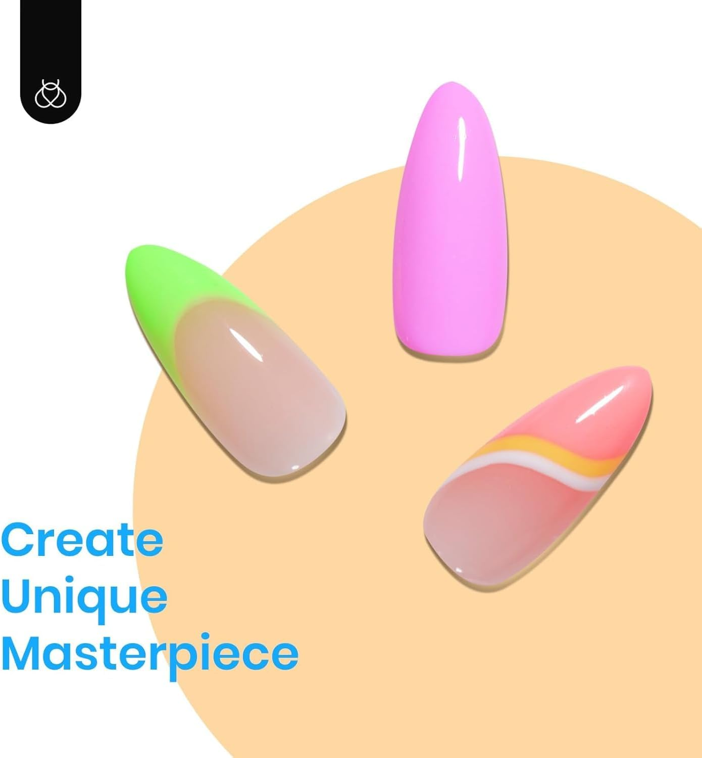 Beetles Gel Polish &ndash; 6 Colours Neon Rainbow Gel Polish Set, Spring Summer Nail Polish Set Soak off UV LED Nail Art for Women image number 1