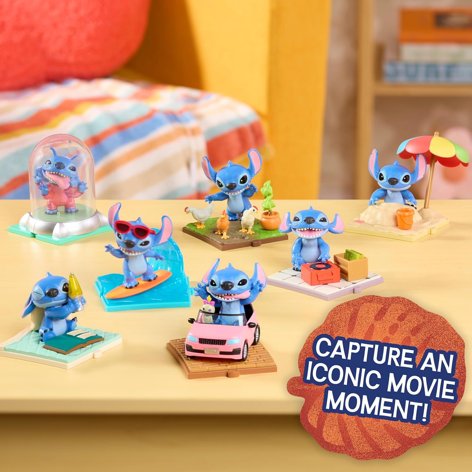 Disney Stitch Live-Action Movie Time 3-Inch Collectible Figures, Blind Box Collectible Toys, Home Decoration, Toy for Fans, Girls, Boys, Kids 3 and up by Just Play image number 1