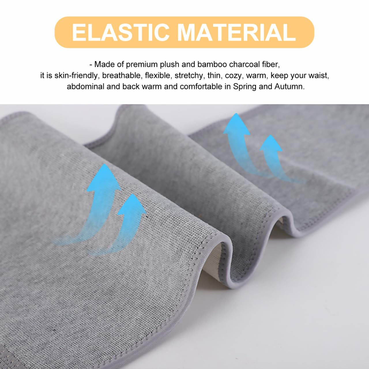 FRCOLOR Kidney Binder Waist Protector Plush Belt Belt Waist Warmer Kidney Back Support Belly Abdominal Protector Back Warmer for Warming image number 2