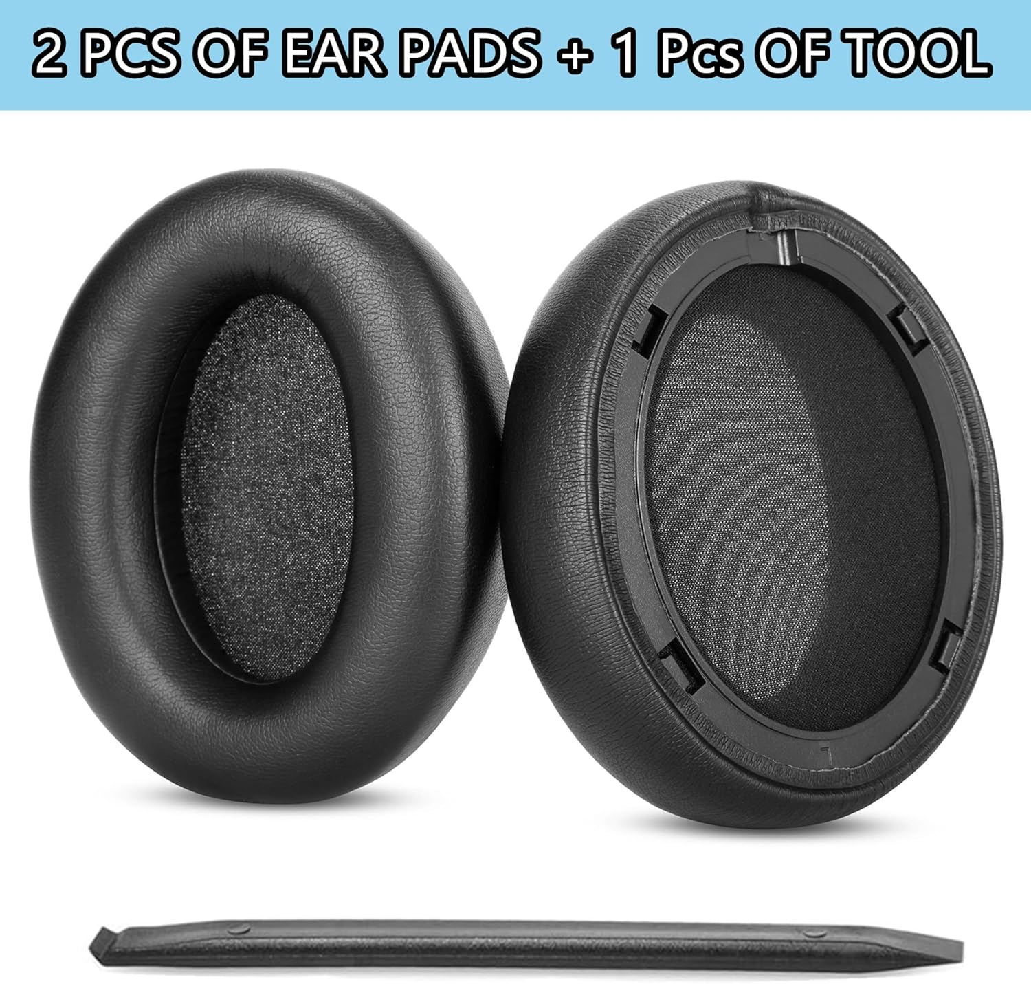 Taizichangqin RP-HD805N Earpads Replacement Compatible with Panasonic RP-HD805N RP-HD605N RP-HD601N Headphones Ear Pads Cushions Protein Leather Memory Foam Black image number 1