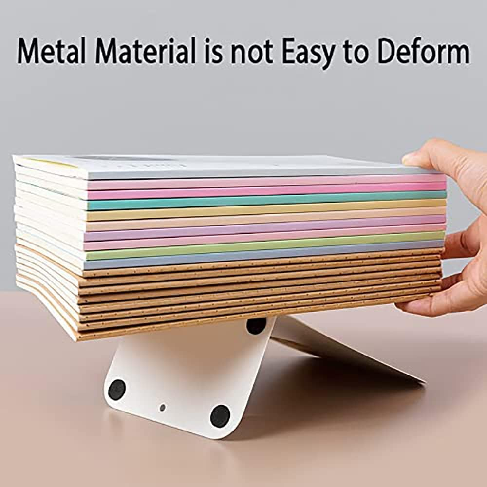 8 Pieces Bookends, White Book End, Heavy Metal Non Skid Sturdy Decorative Great for Bookshelf Office School Library - 4, Black image number 4