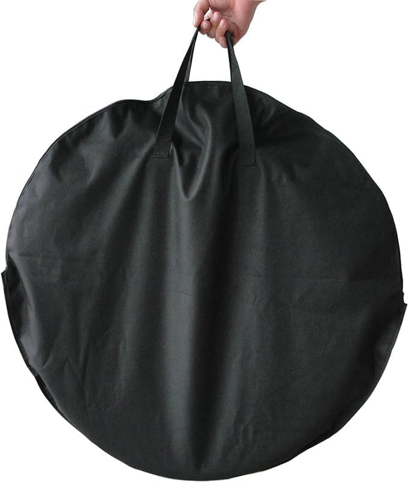 55CM Fire Pit Portable Folding Steel Fire Bowl, Carbon Barbecue Table, Cooking Tea around the Stove for outside Fireplace with Carrying Bag, BBQ Grill, Poker, for Patio Backyard Camping Bonfire image number 5