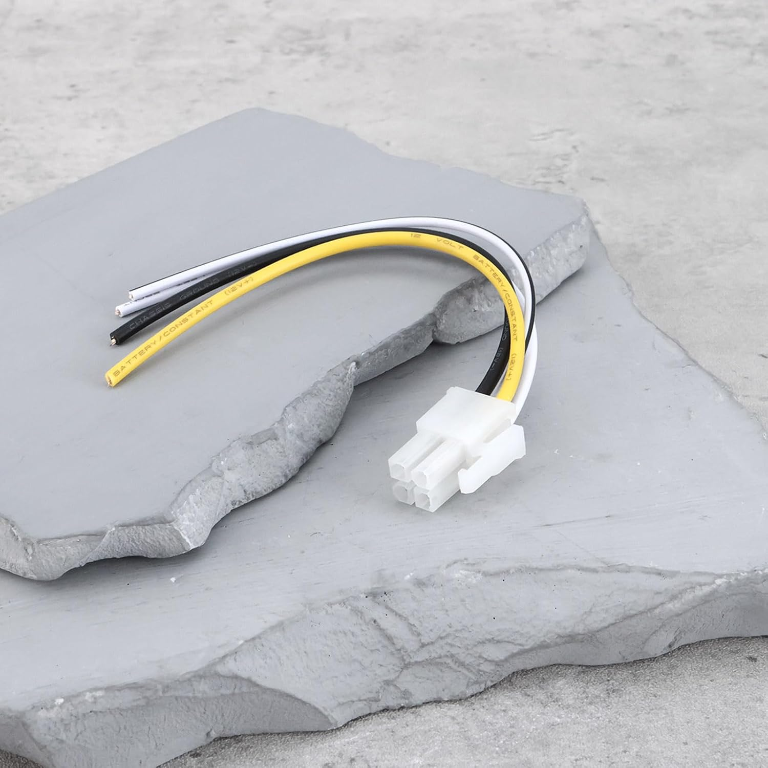 Emsea 2PCS 4Pin Car Amplifier Speaker Wire Harnesses 14Cm Compatible with Alpine Compatible with Diamond Audio Amplifiers image number 3