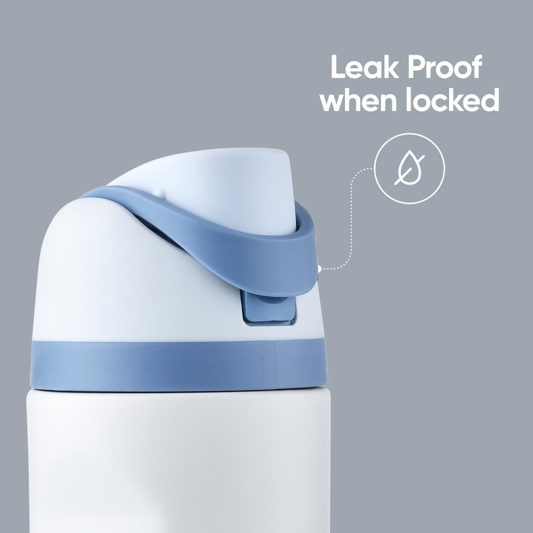 Insulated Stainless Steel Water Bottle with Straw for Sports, Travel, and School Bpa-Free Sports Water Bottle, 32 Oz image number 2