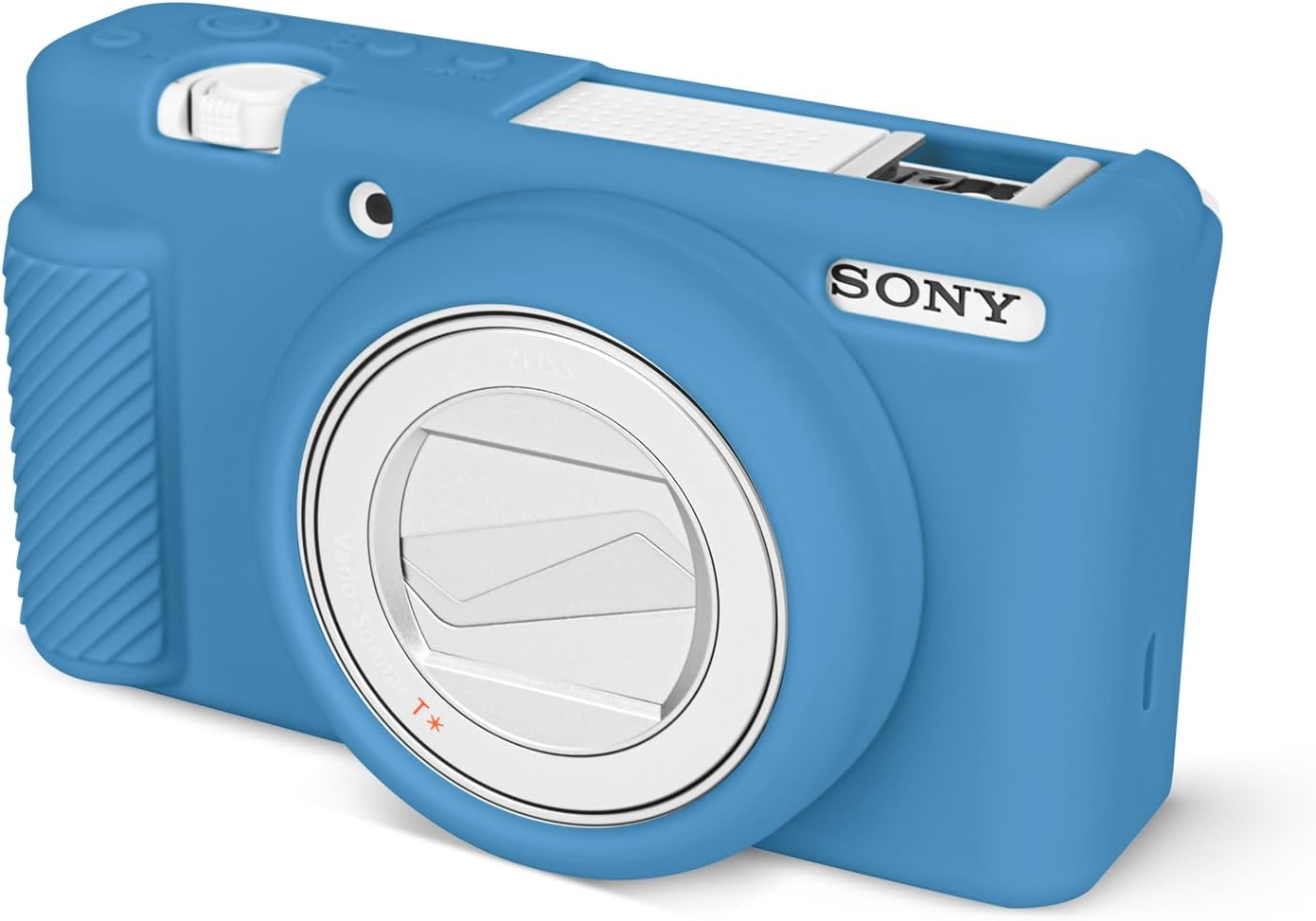 Rieibi ZV-1F Camera Case, Soft Silicone Protective Case for Sony ZV1F/ZV-1M2/ZV-1 Mark II (NOT for ZV1) Vlog Camera, Lightweight ZV1F Cover - Pink White