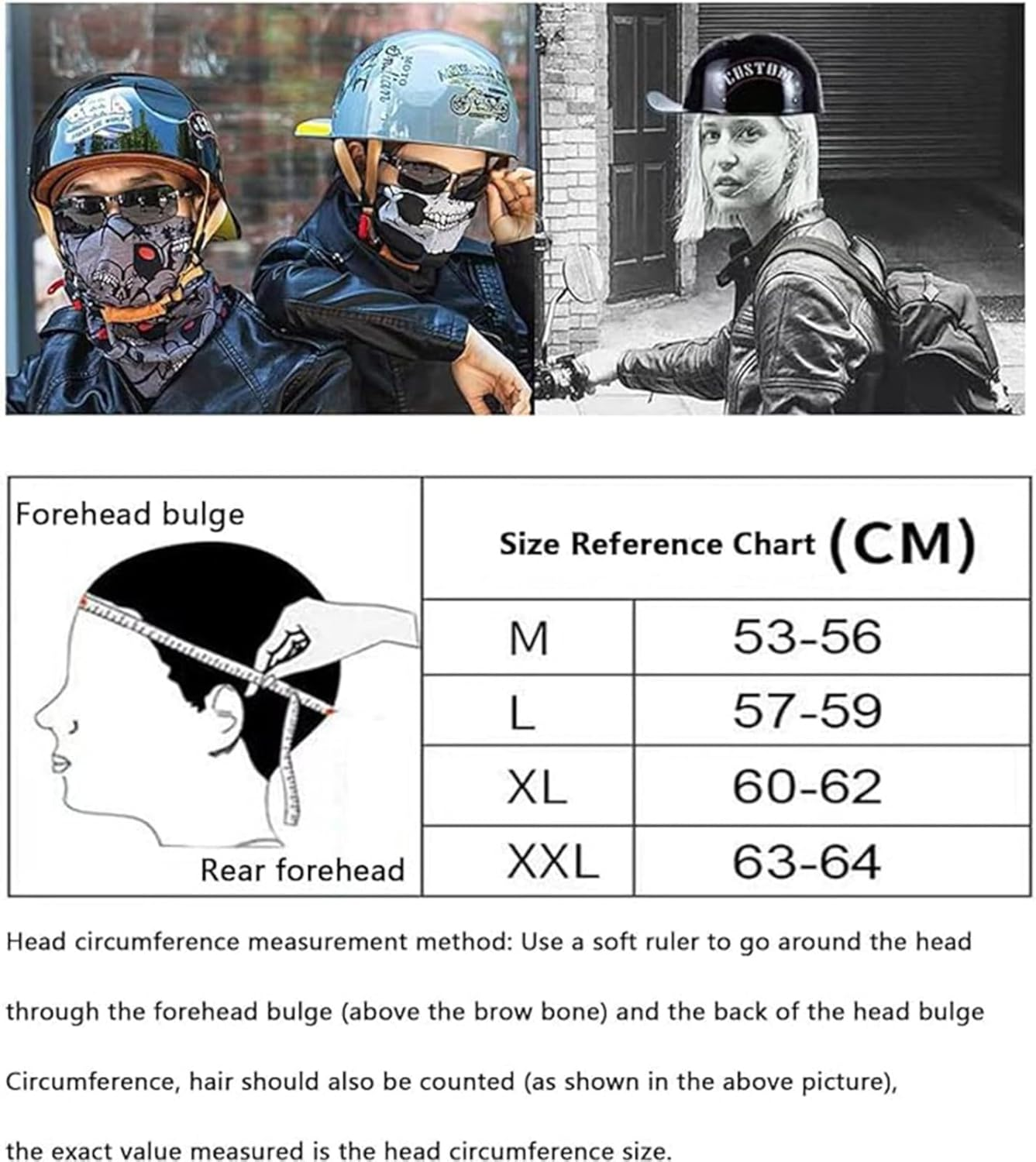 Vintage German Half Hel-Met Baseball Cap Retro Motorcycle Half Skull Cap Open-Face Hel-Met, Moped Cruiser Scooter Hel-Met image number 2