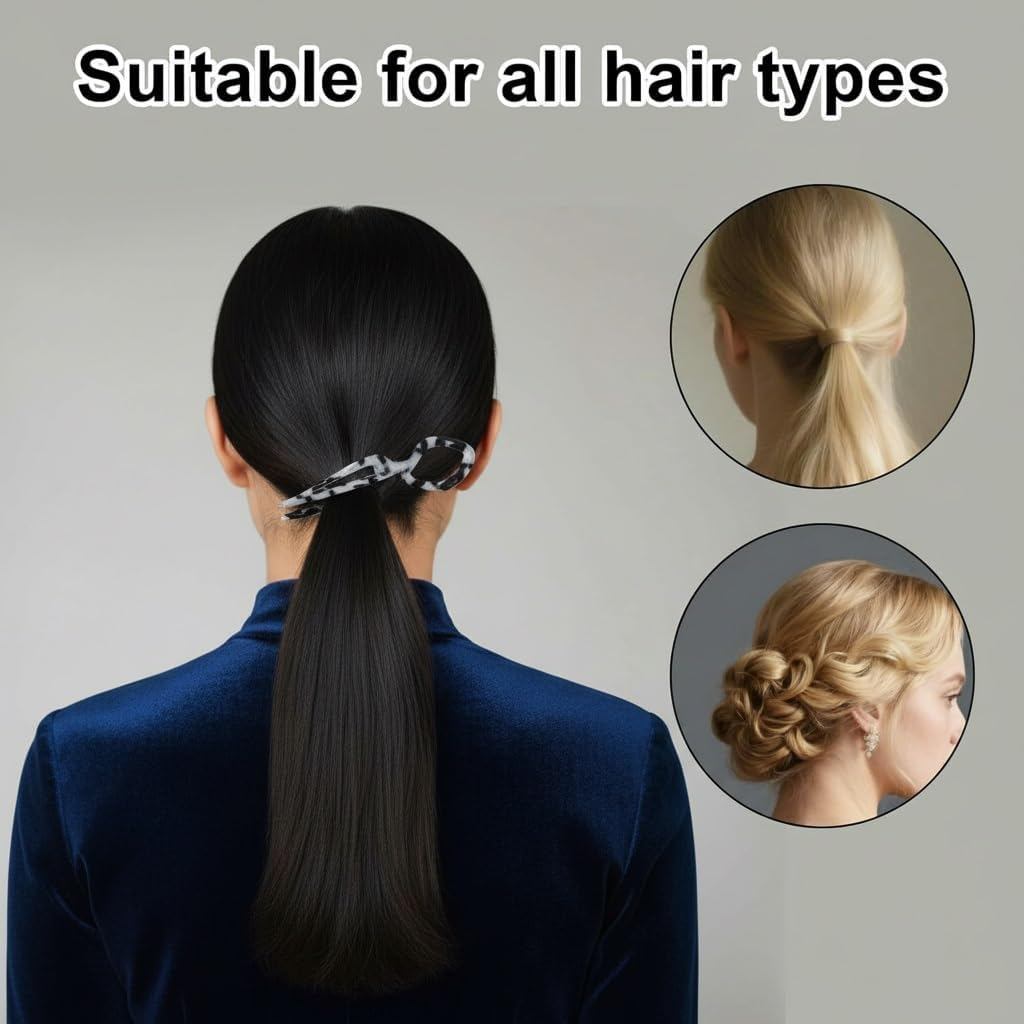 3PCS French Hair Pins for Women, U-Shaped Cellulose Acetate Hair Sticks, Non-Slip Durable Hair Forks for Bun & Updo Styling, Elegant Hair Accessories (Leopard Beige) image number 2